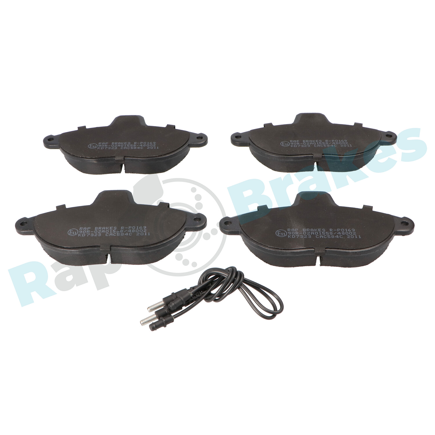 Brake Pad Set, disc brake - R-P0169 RAP BRAKES