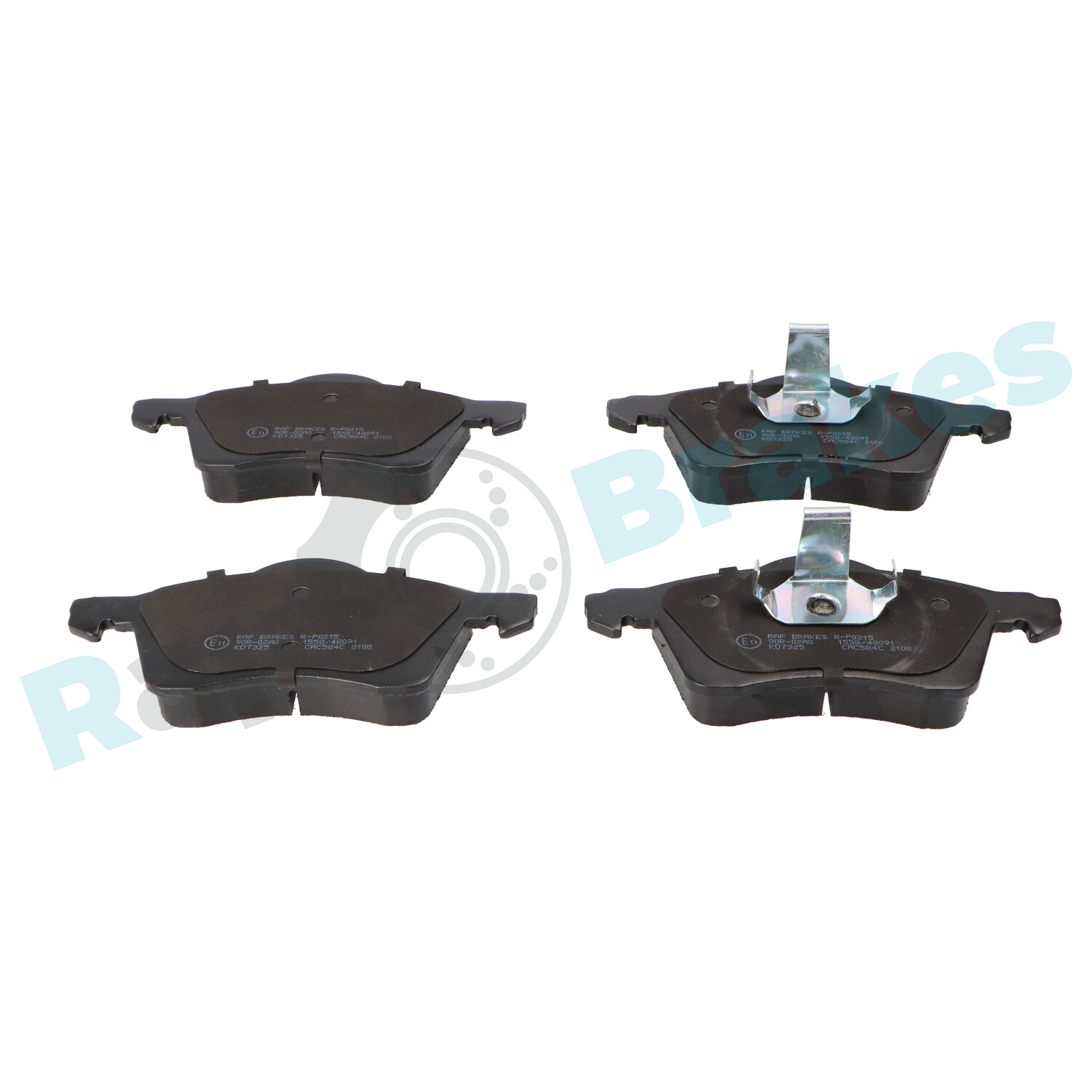 Brake Pad Set, disc brake - R-P0215 RAP BRAKES