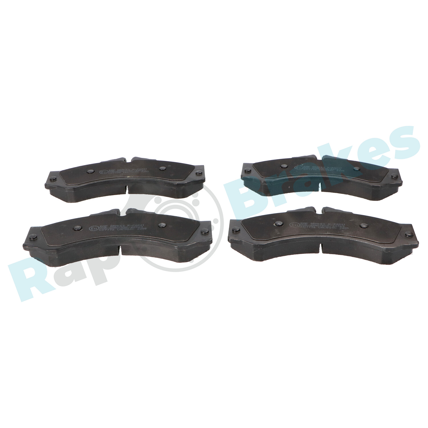 Brake Pad Set, disc brake - R-P0221 RAP BRAKES
