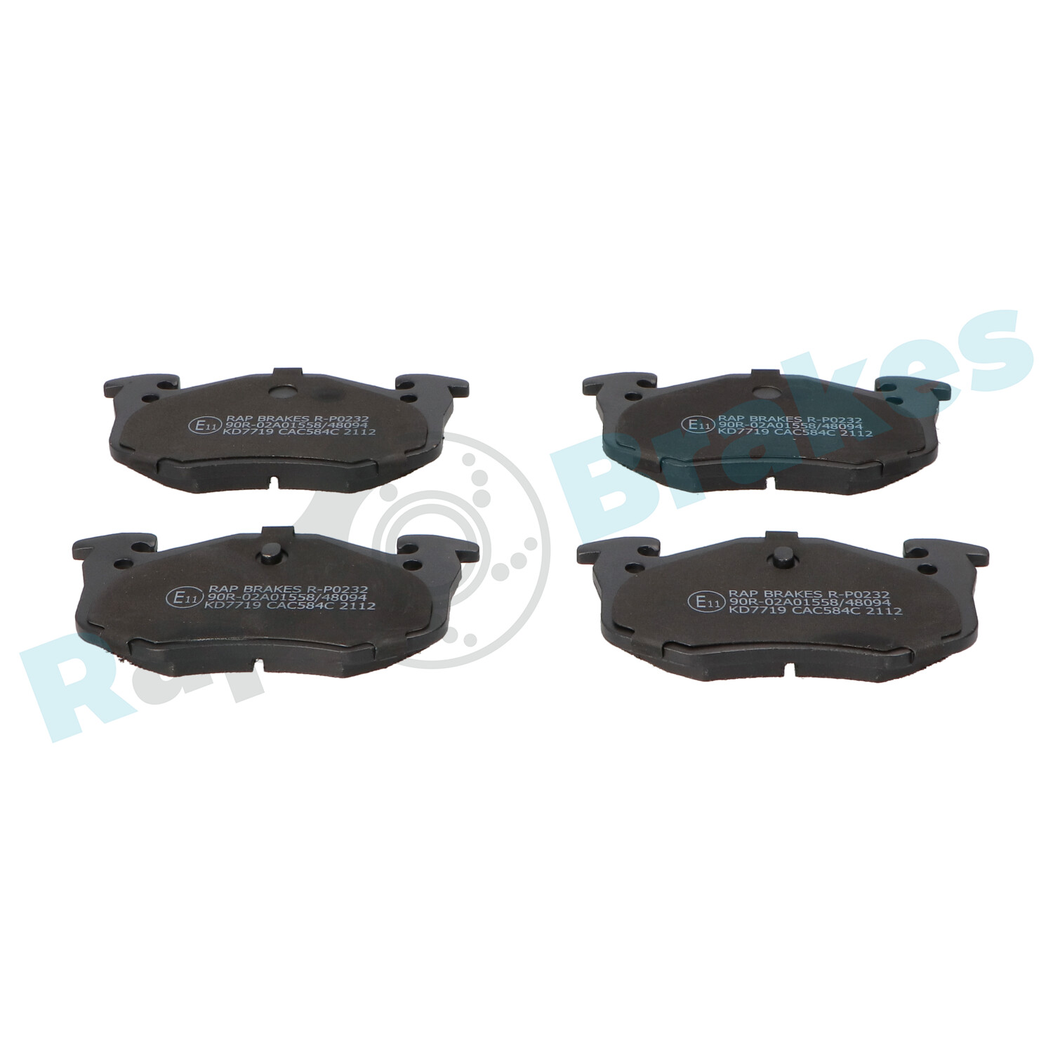 Brake Pad Set, disc brake - R-P0232 RAP BRAKES