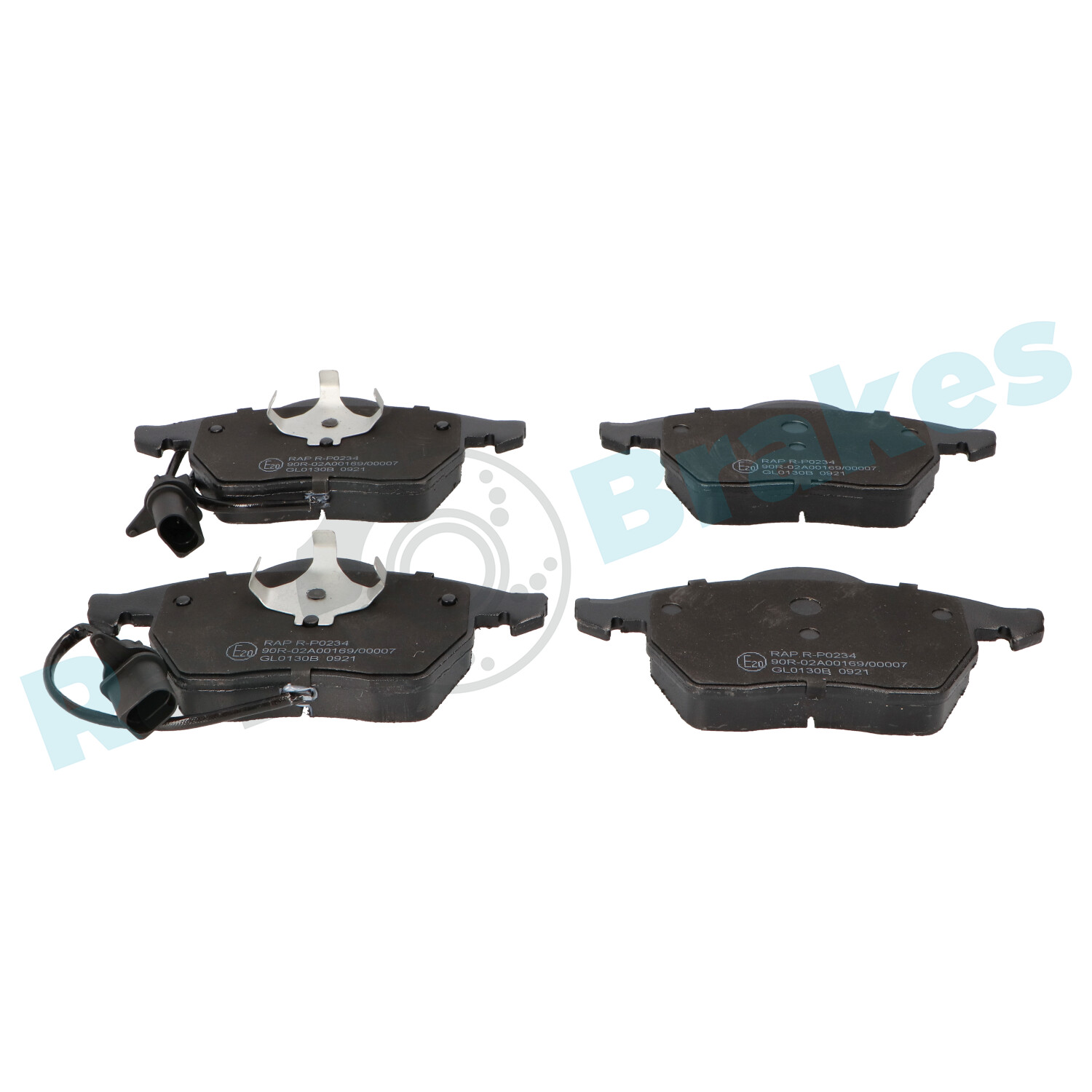 Brake Pad Set, disc brake - R-P0234 RAP BRAKES