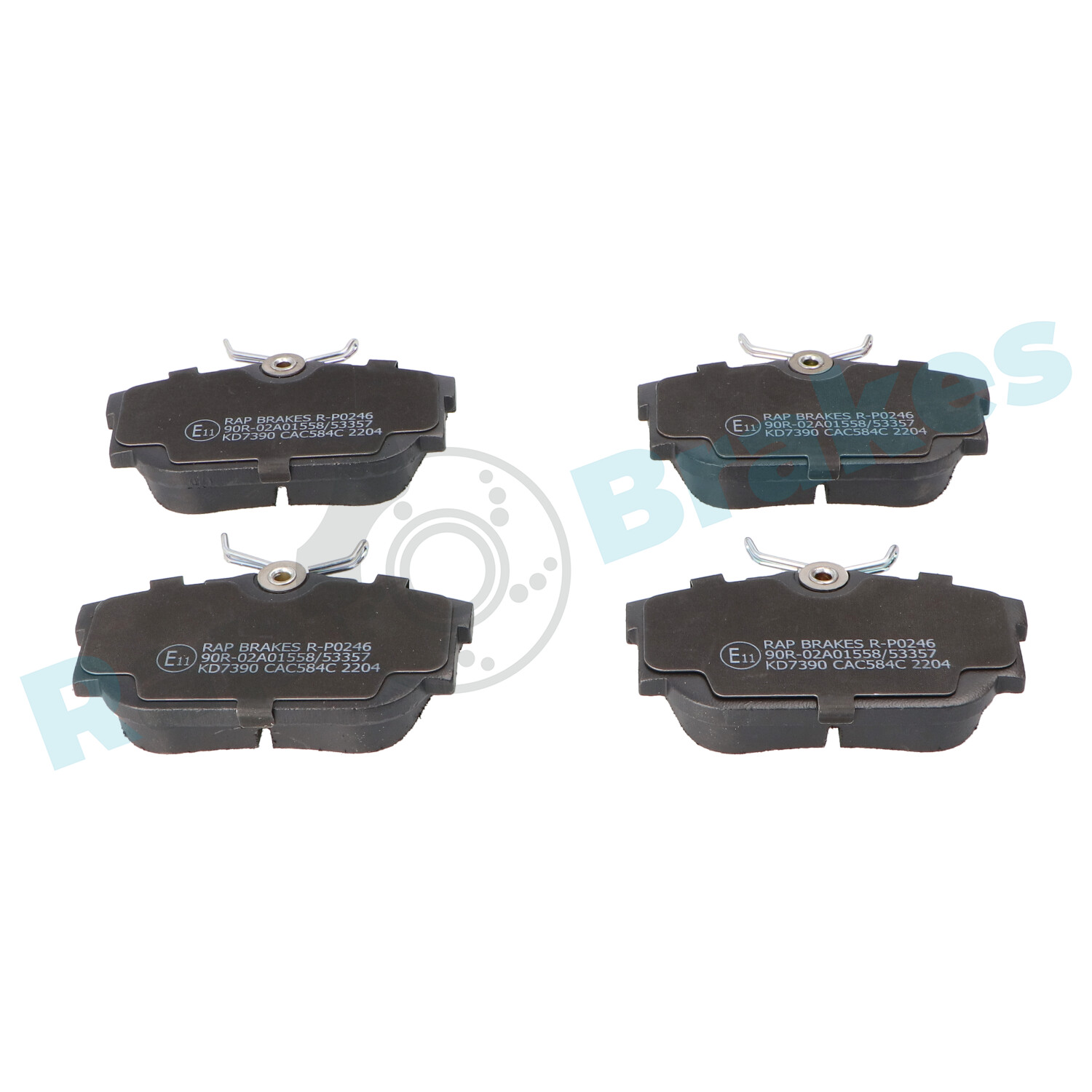 Комплект тормозных колодок, дисковый тормоз - R-P0246 RAP BRAKES