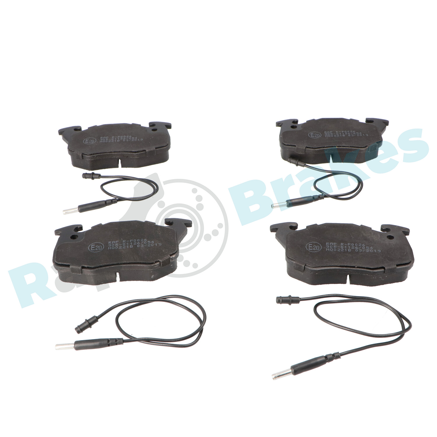 Brake Pad Set, disc brake - R-P0260 RAP BRAKES