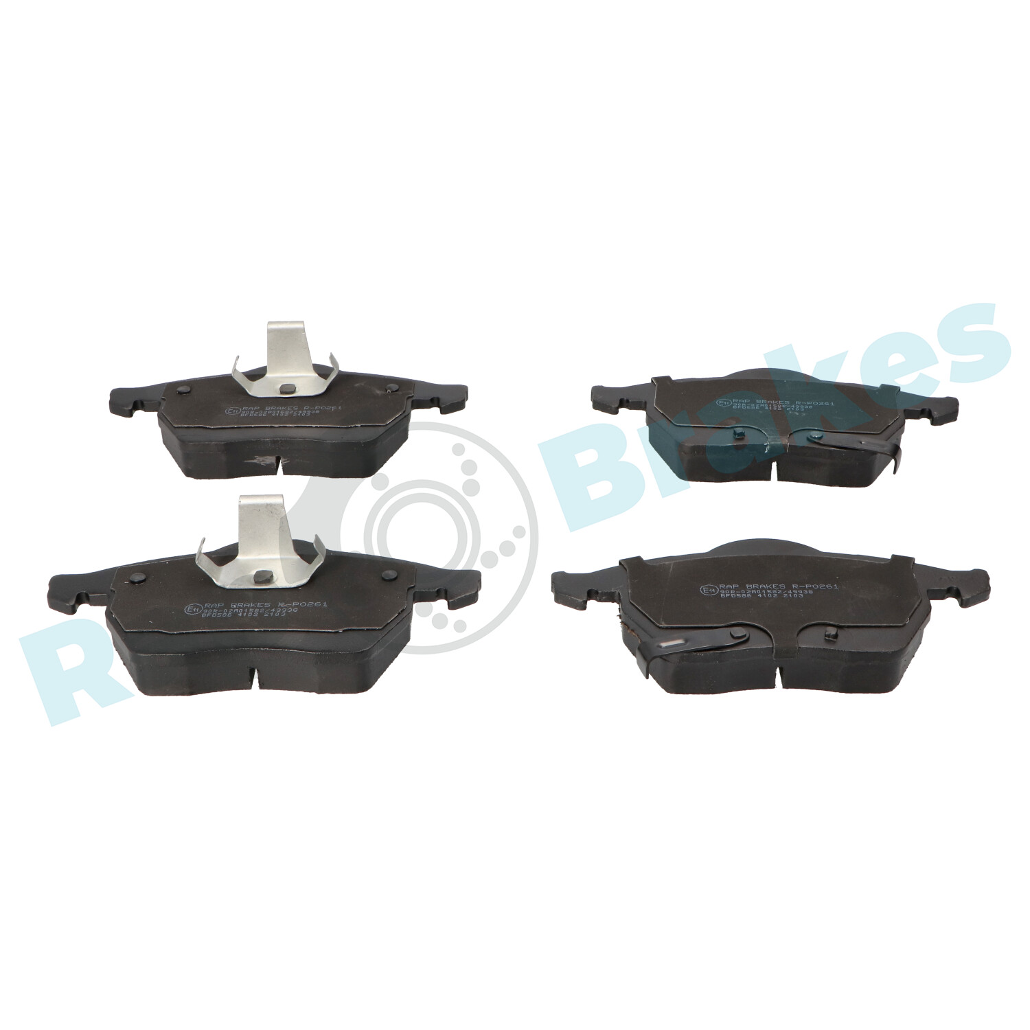 Brake Pad Set, disc brake - R-P0261 RAP BRAKES