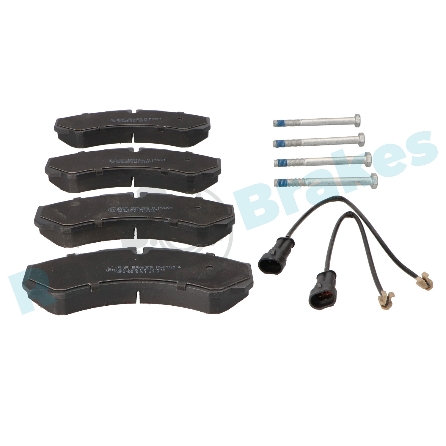 Brake Pad Set, disc brake - R-P0264 RAP BRAKES