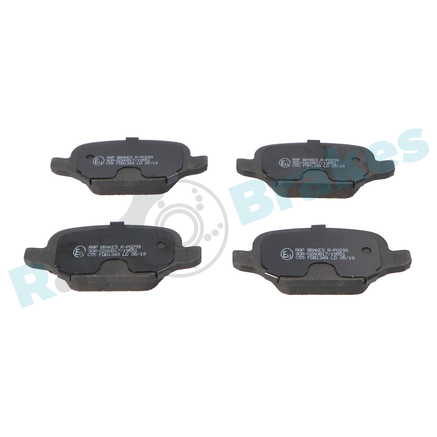 Brake Pad Set, disc brake - R-P0299 RAP BRAKES