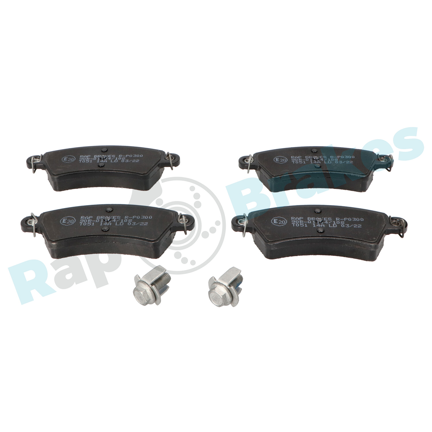Brake Pad Set, disc brake - R-P0300 RAP BRAKES