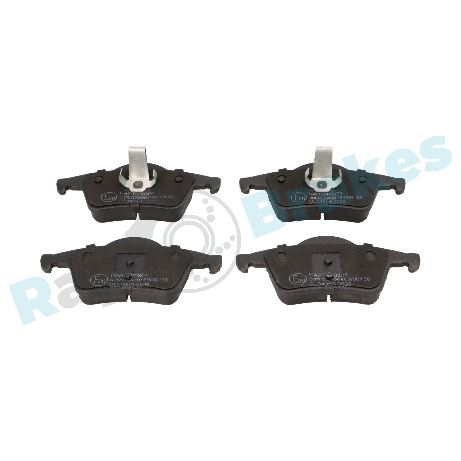 Brake Pad Set, disc brake - R-P0304 RAP BRAKES
