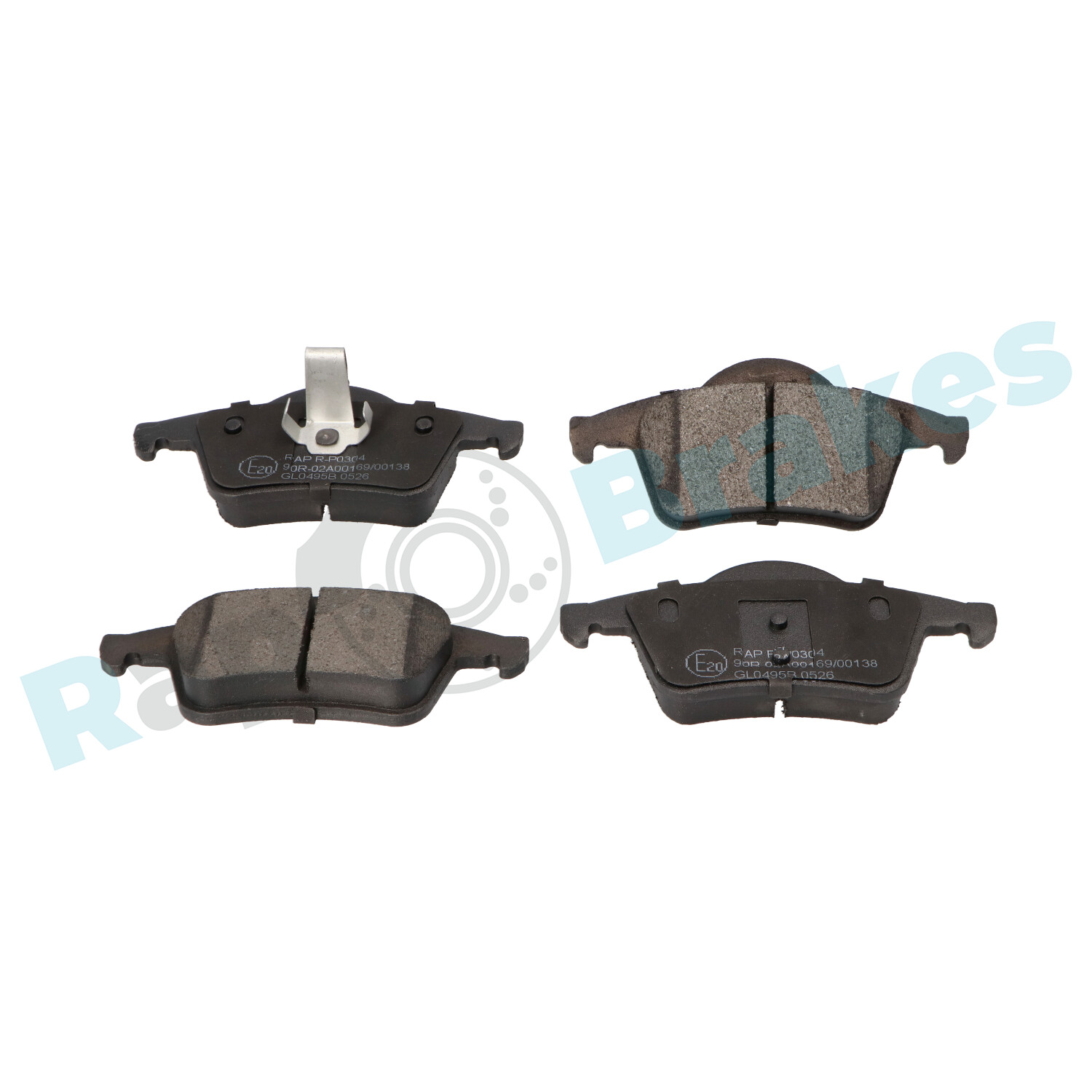 Brake Pad Set, disc brake - R-P0304 RAP BRAKES