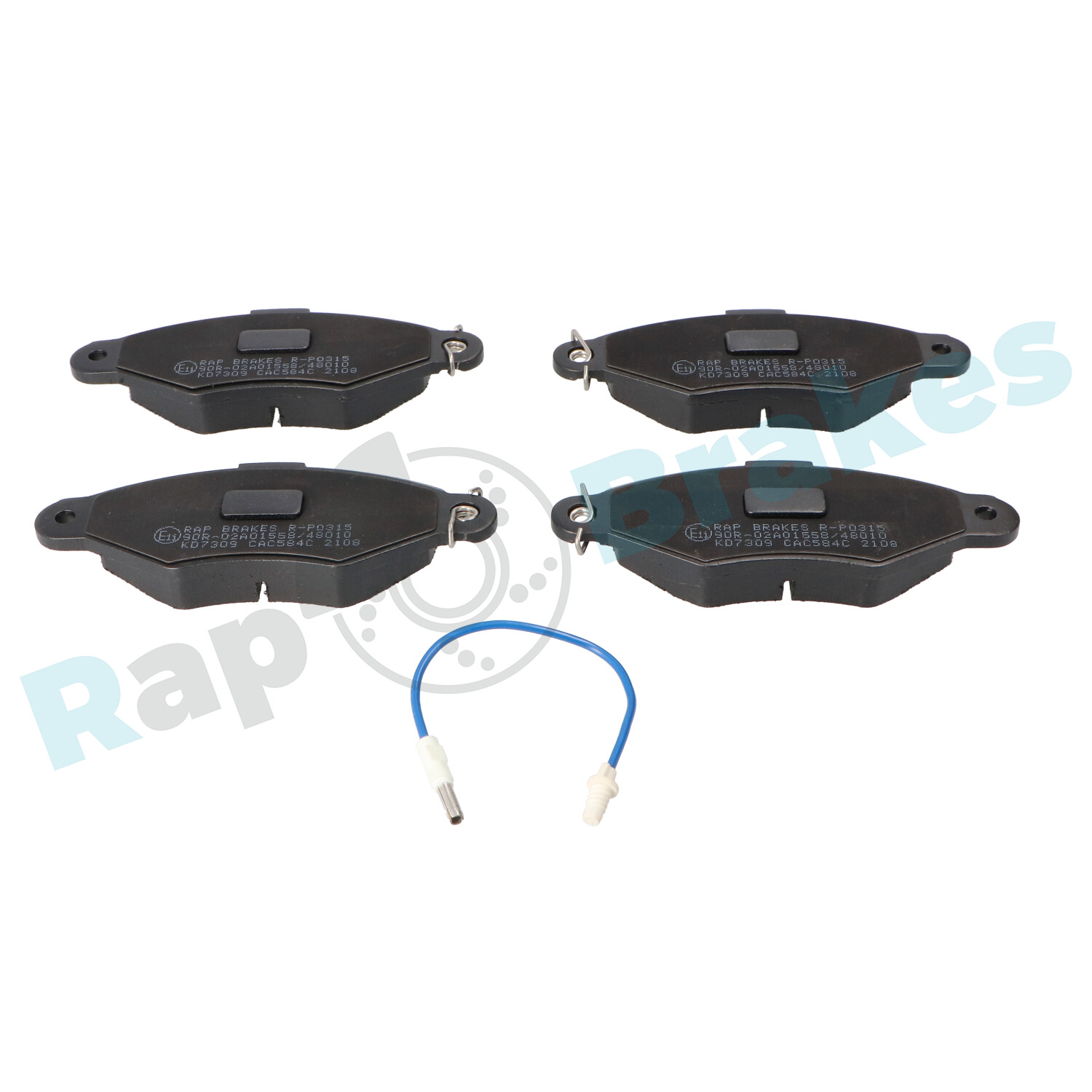Brake Pad Set, disc brake - R-P0315 RAP BRAKES