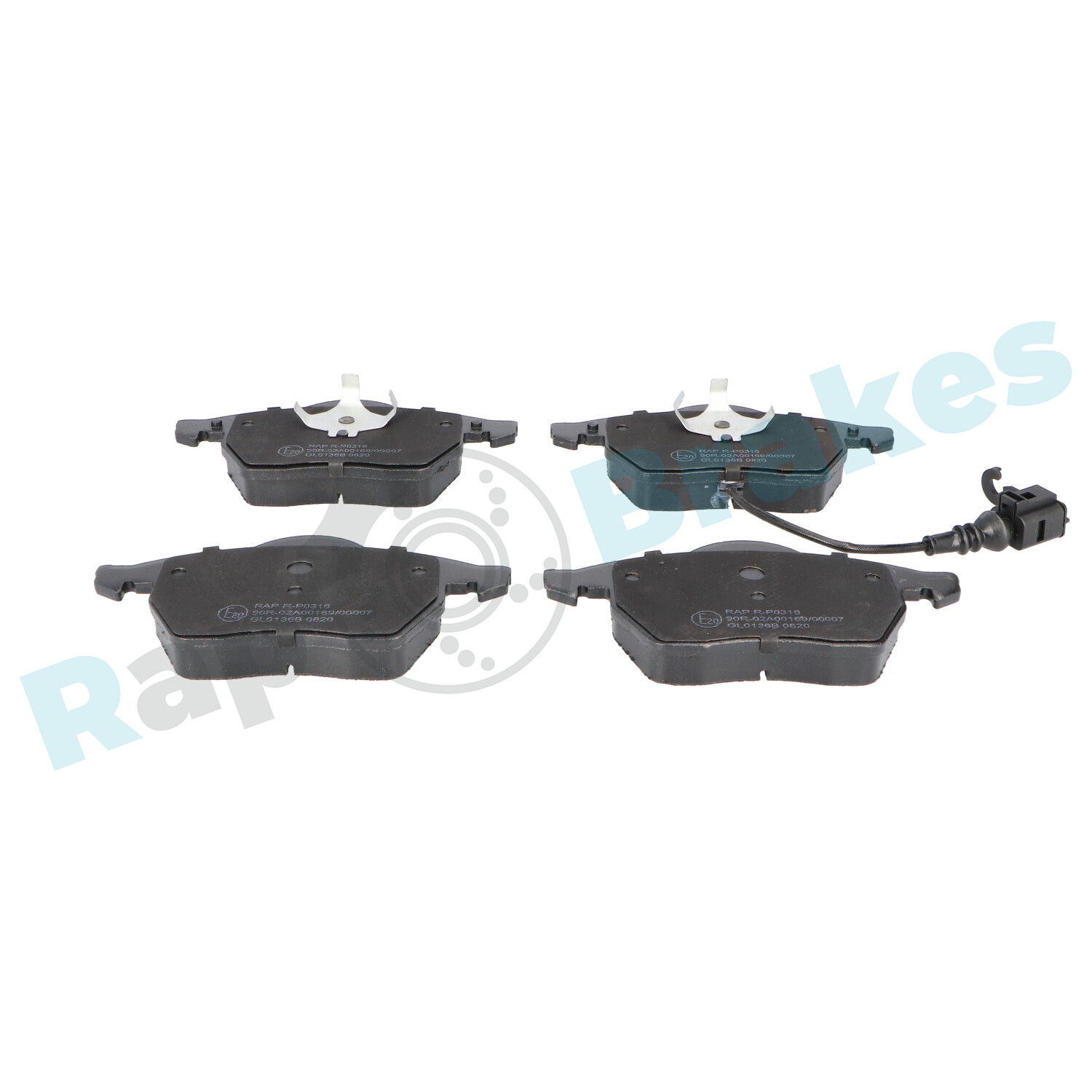 Brake Pad Set, disc brake - R-P0316 RAP BRAKES