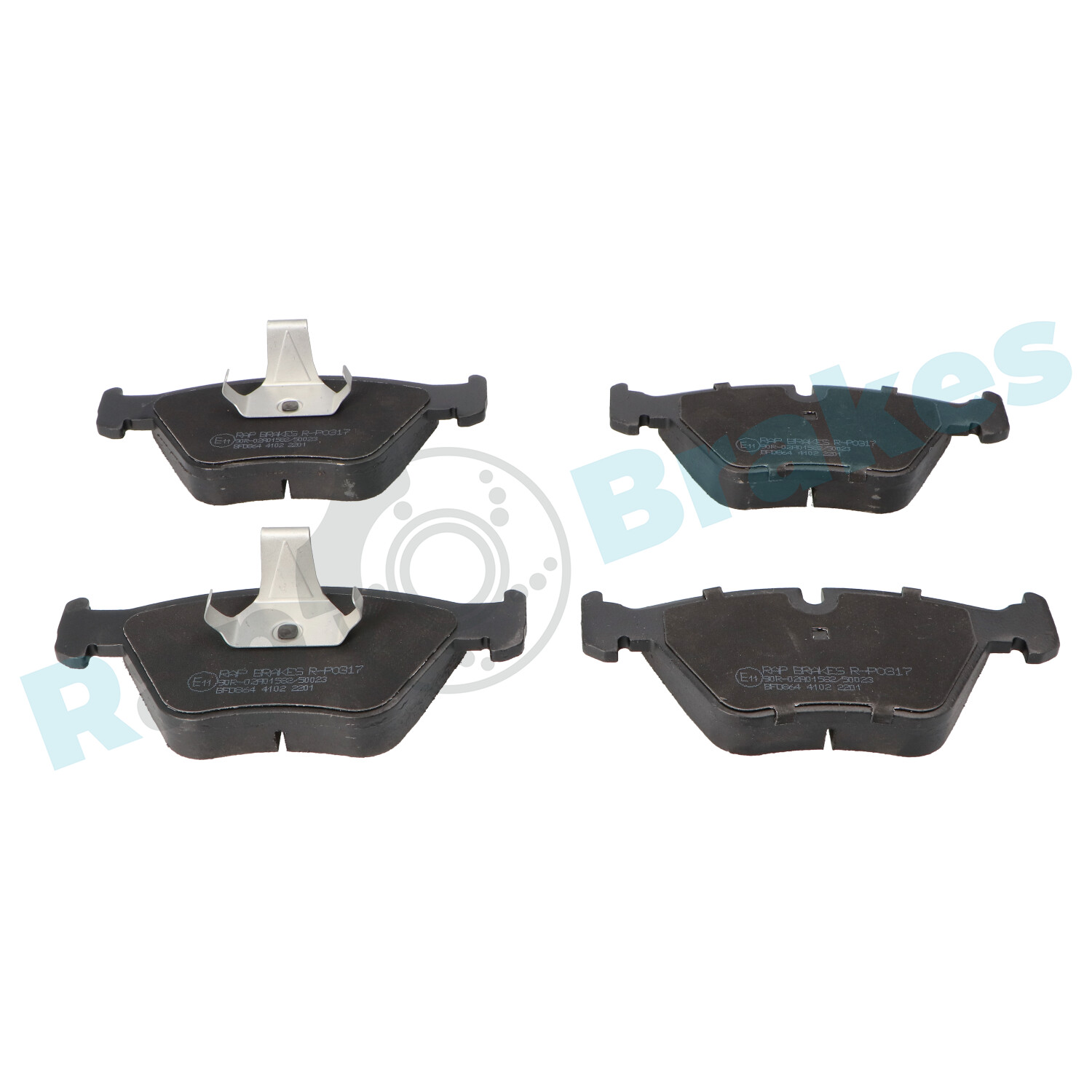 Brake Pad Set, disc brake - R-P0317 RAP BRAKES