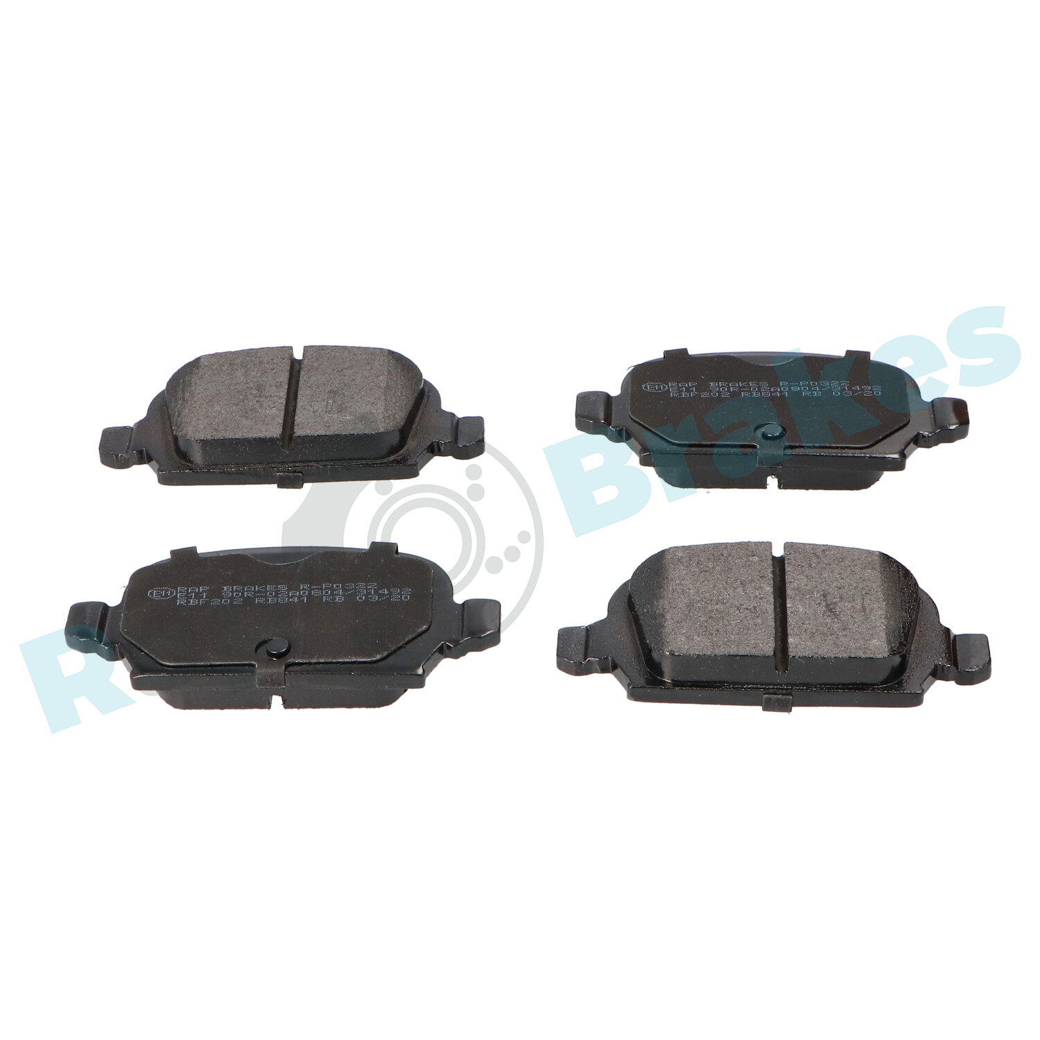 Комплект тормозных колодок, дисковый тормоз - R-P0322 RAP BRAKES