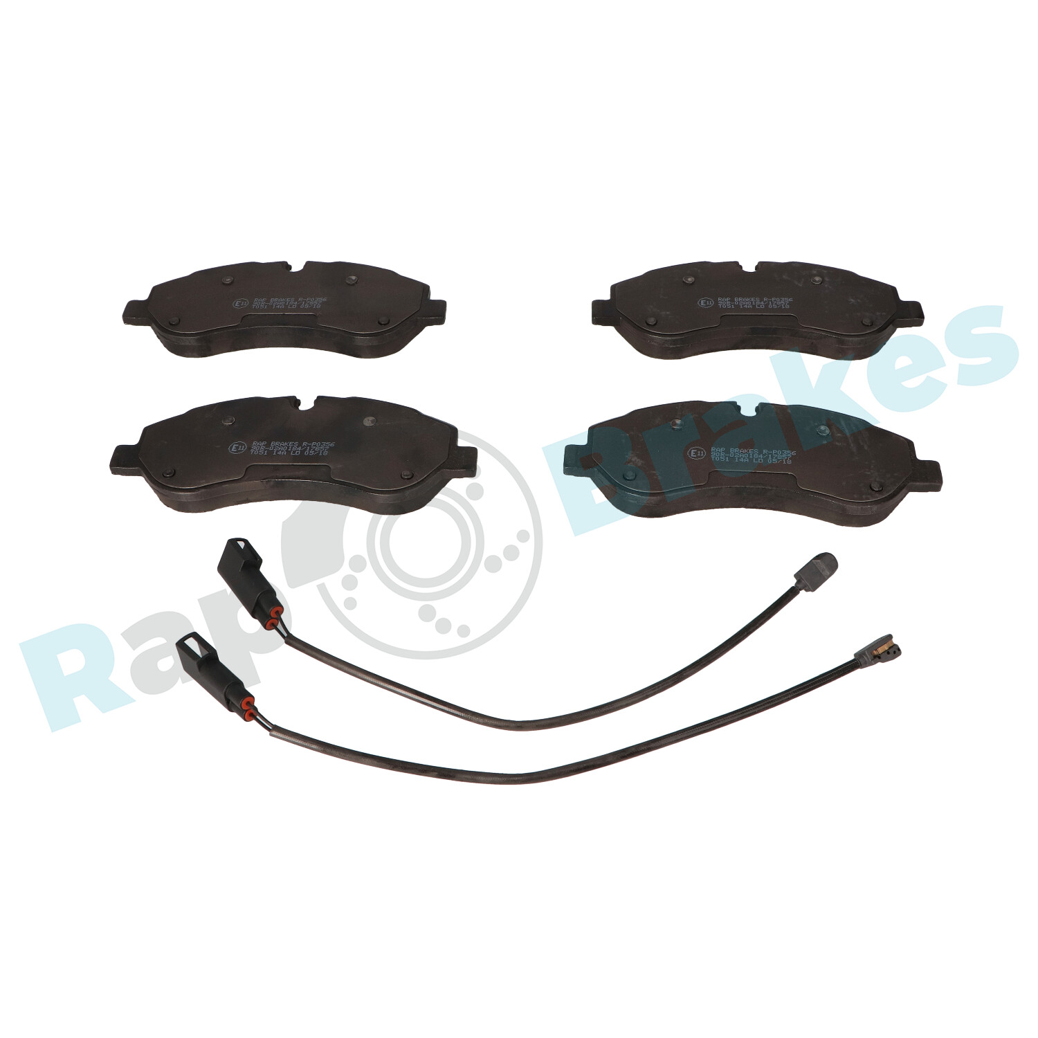Brake Pad Set, disc brake - R-P0356 RAP BRAKES