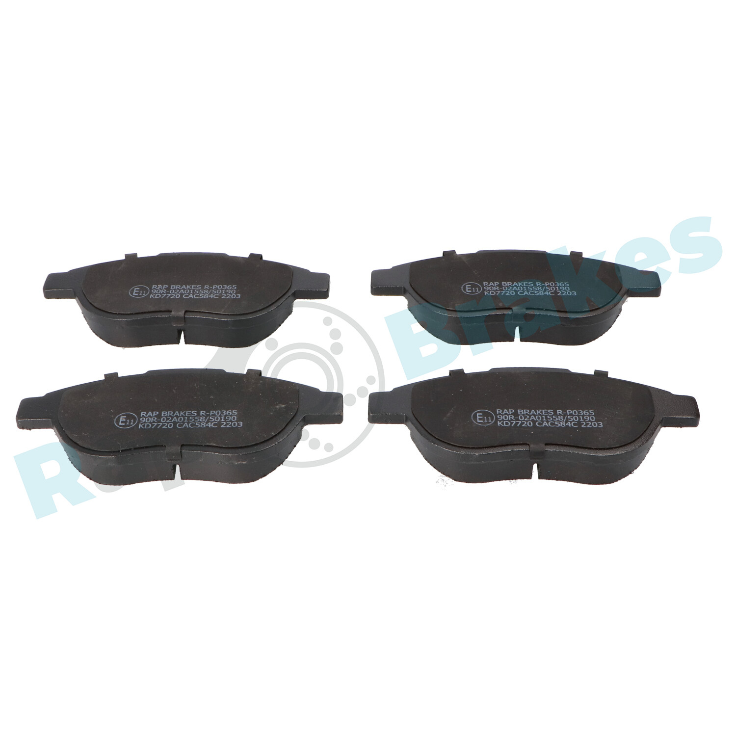 Brake Pad Set, disc brake - R-P0365 RAP BRAKES