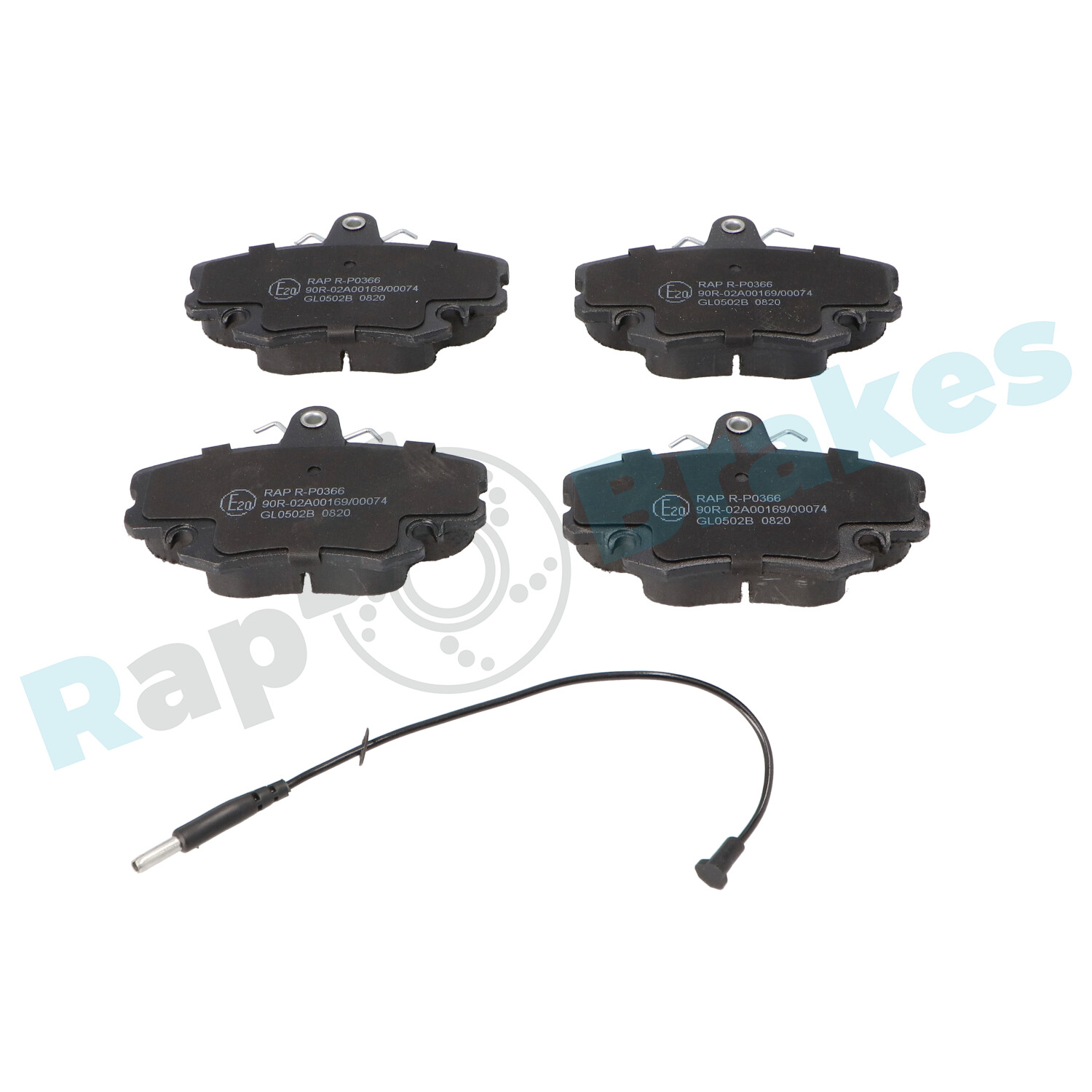 Brake Pad Set, disc brake - R-P0366 RAP BRAKES