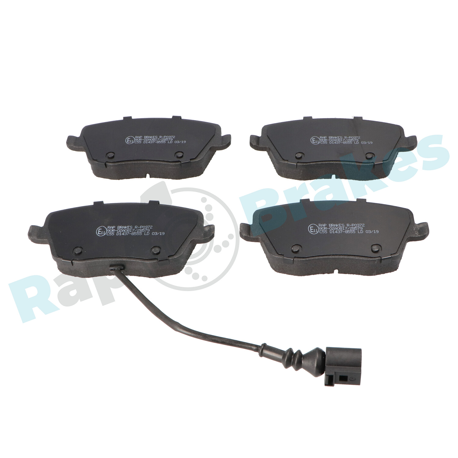 Brake Pad Set, disc brake - R-P0372 RAP BRAKES