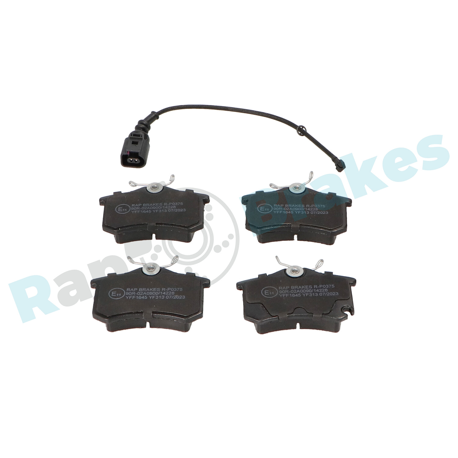 Brake Pad Set, disc brake - R-P0375 RAP BRAKES