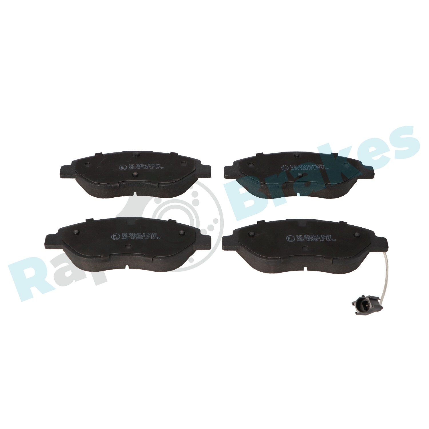 Brake Pad Set, disc brake - R-P0384 RAP BRAKES