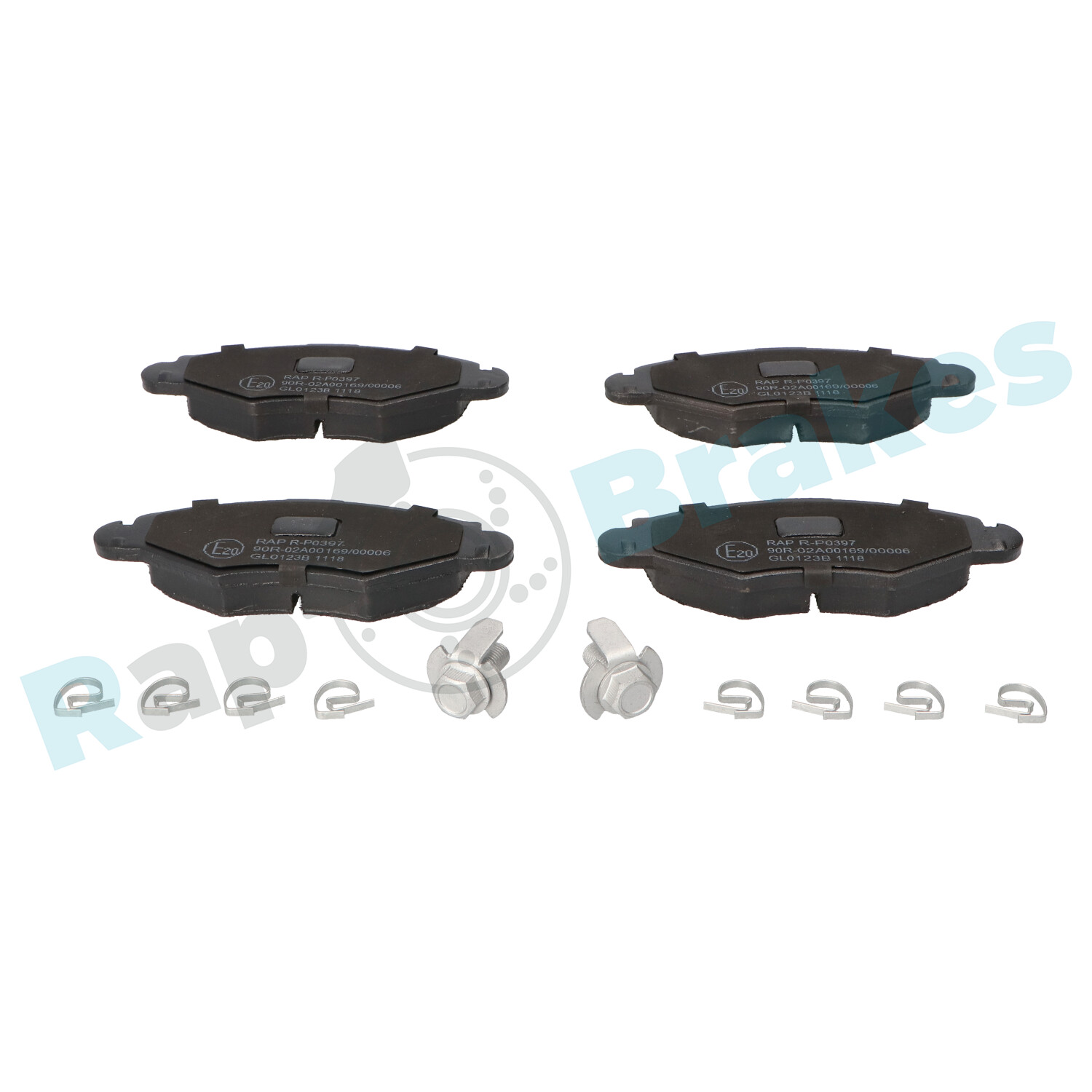 Brake Pad Set, disc brake - R-P0397 RAP BRAKES