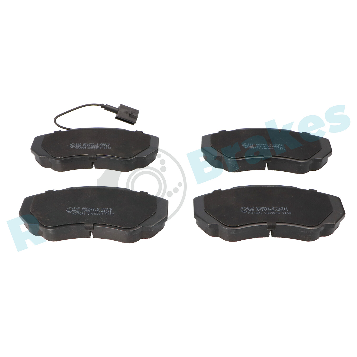 Brake Pad Set, disc brake - R-P0413 RAP BRAKES