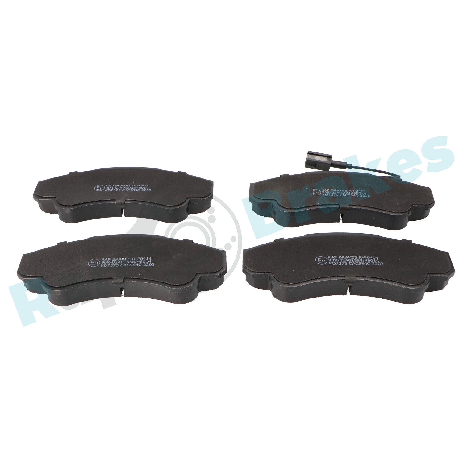 Brake Pad Set, disc brake - R-P0414 RAP BRAKES