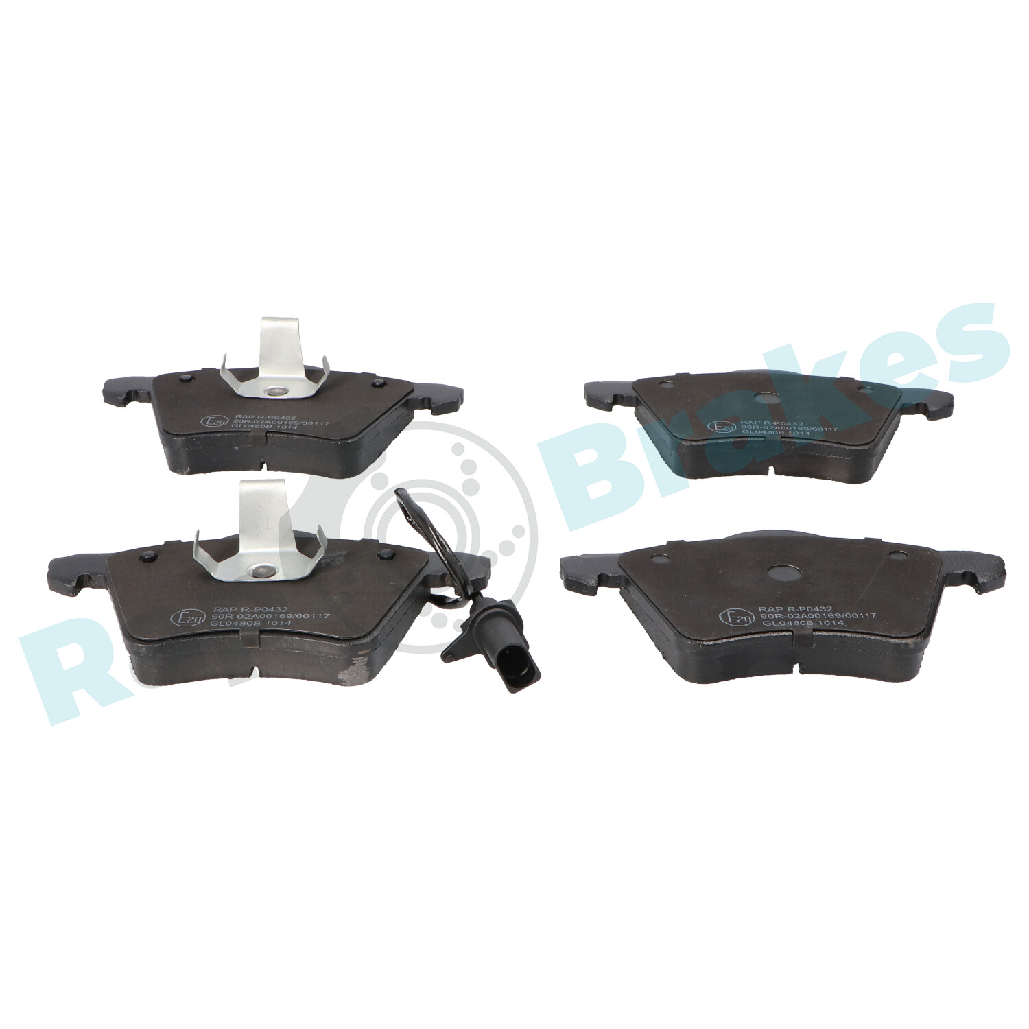 Brake Pad Set, disc brake - R-P0432 RAP BRAKES
