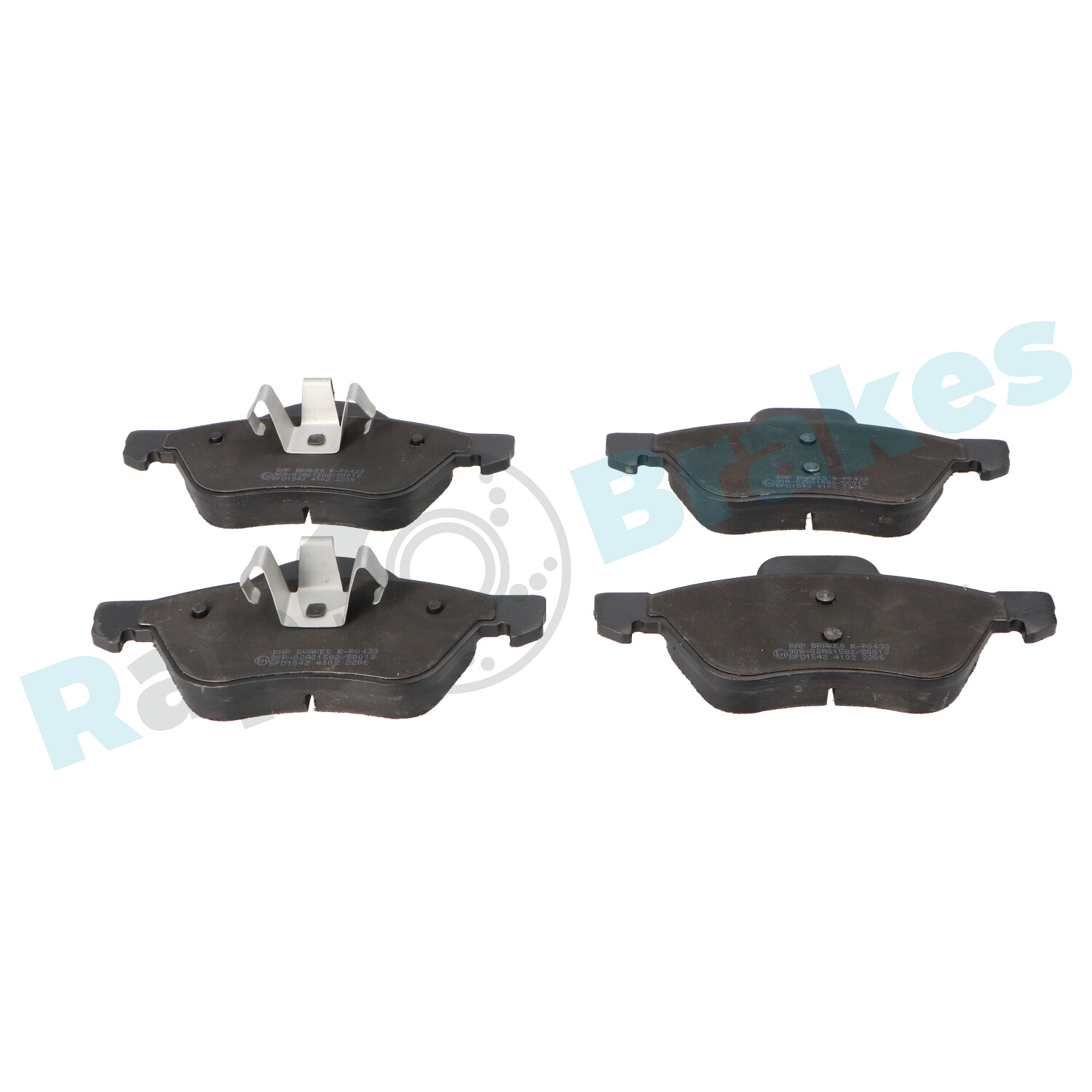 Brake Pad Set, disc brake - R-P0433 RAP BRAKES