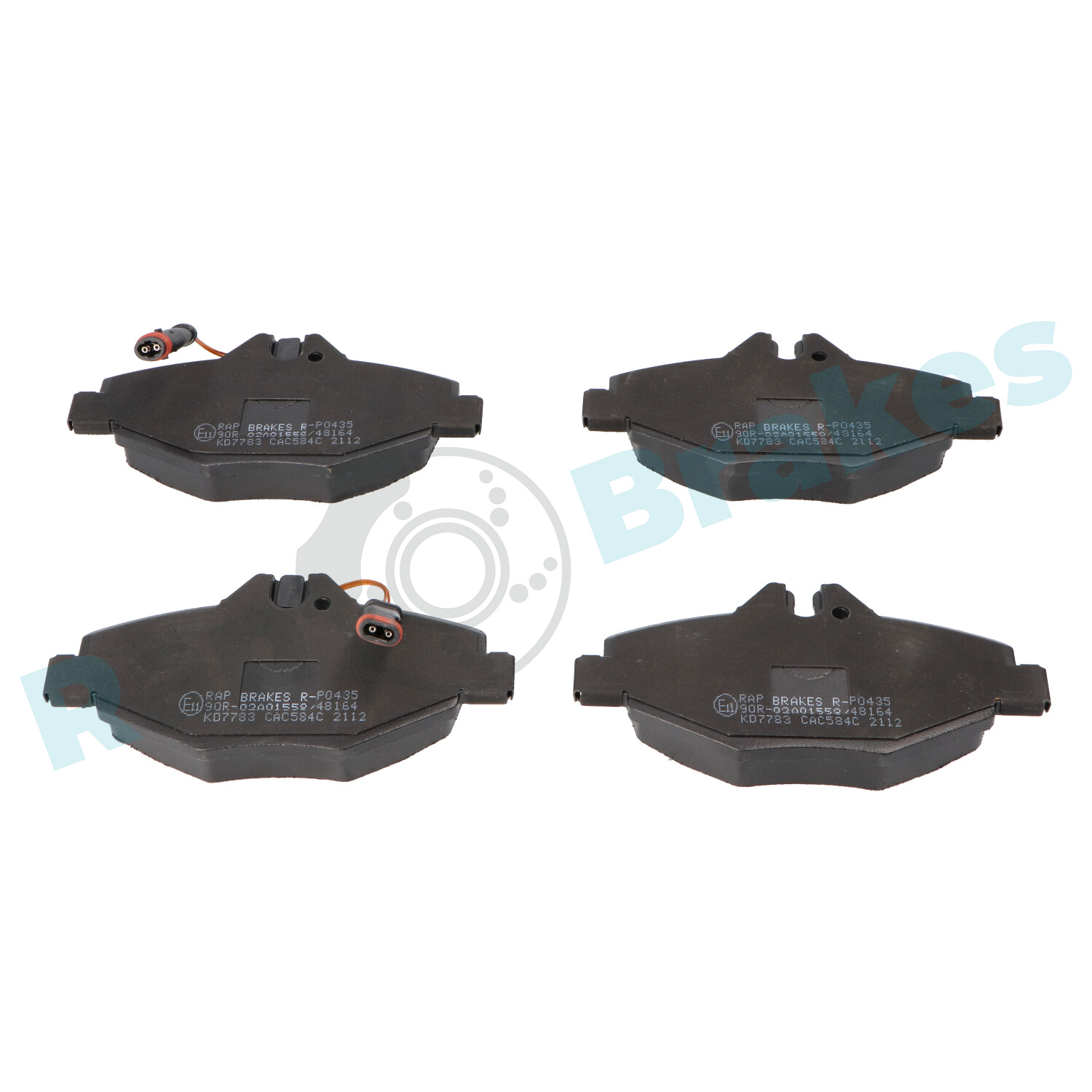 Brake Pad Set, disc brake - R-P0435 RAP BRAKES
