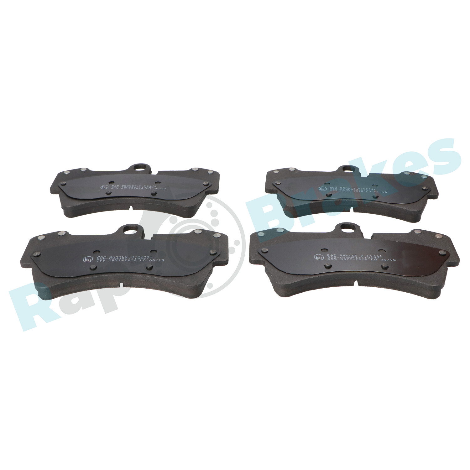 Комплект тормозных колодок, дисковый тормоз - R-P0441 RAP BRAKES