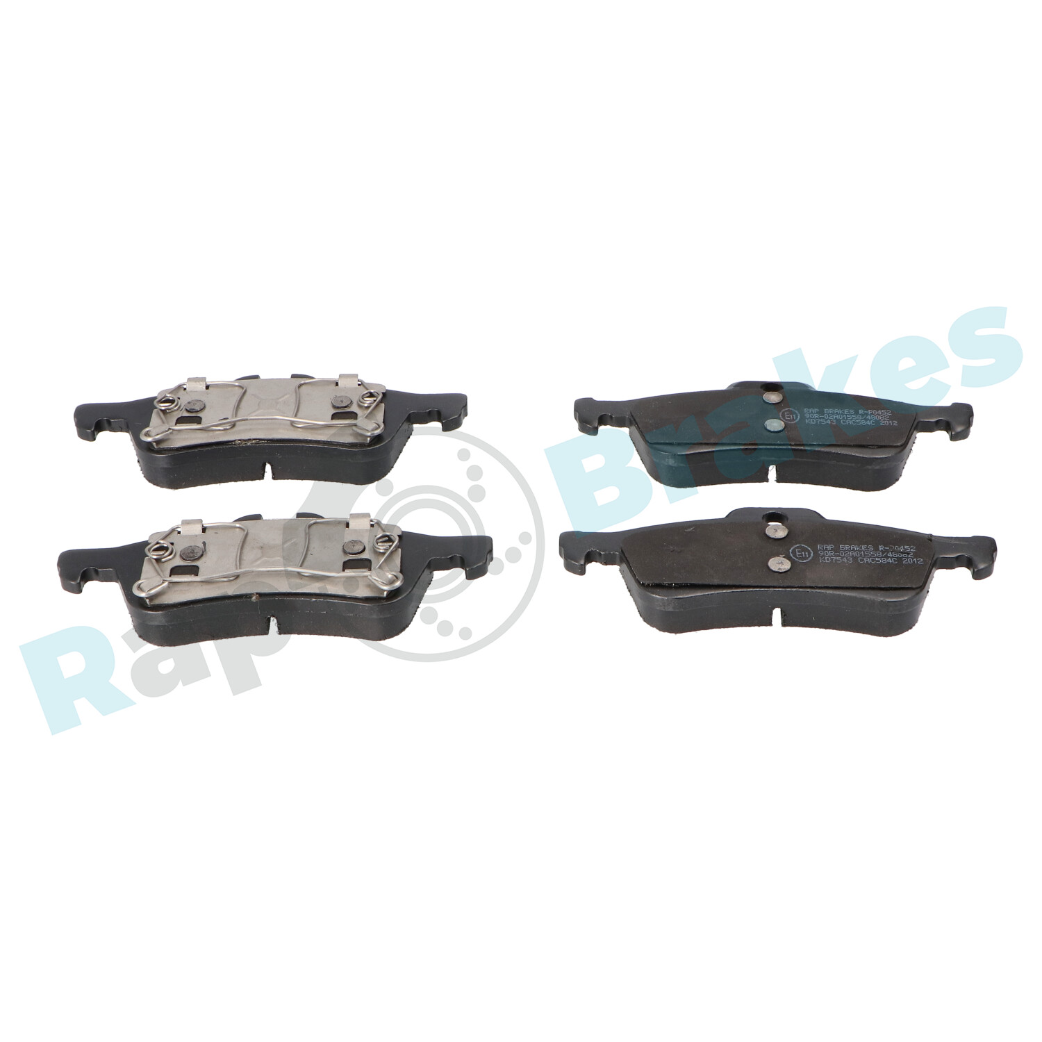 Brake Pad Set, disc brake - R-P0452 RAP BRAKES