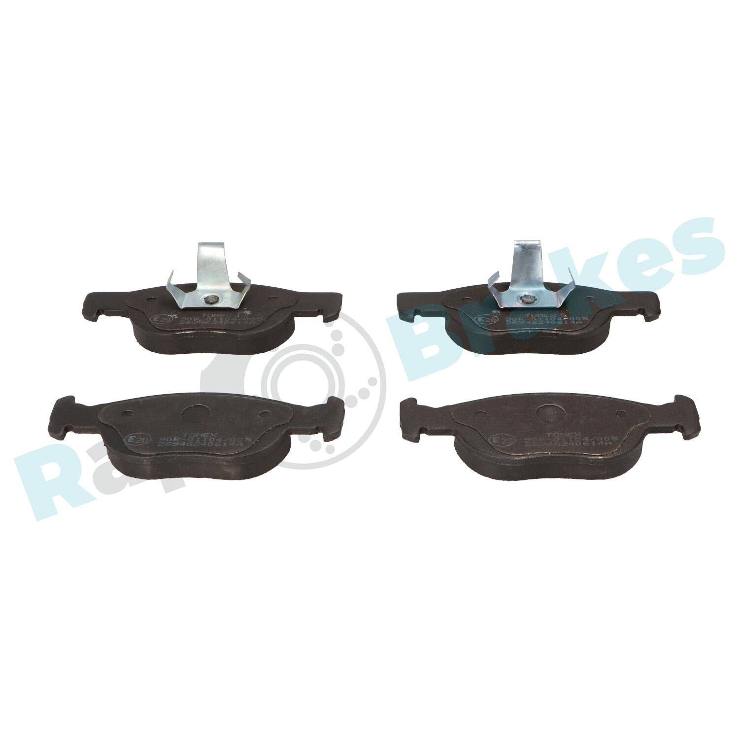 Brake Pad Set, disc brake - R-P0454 RAP BRAKES