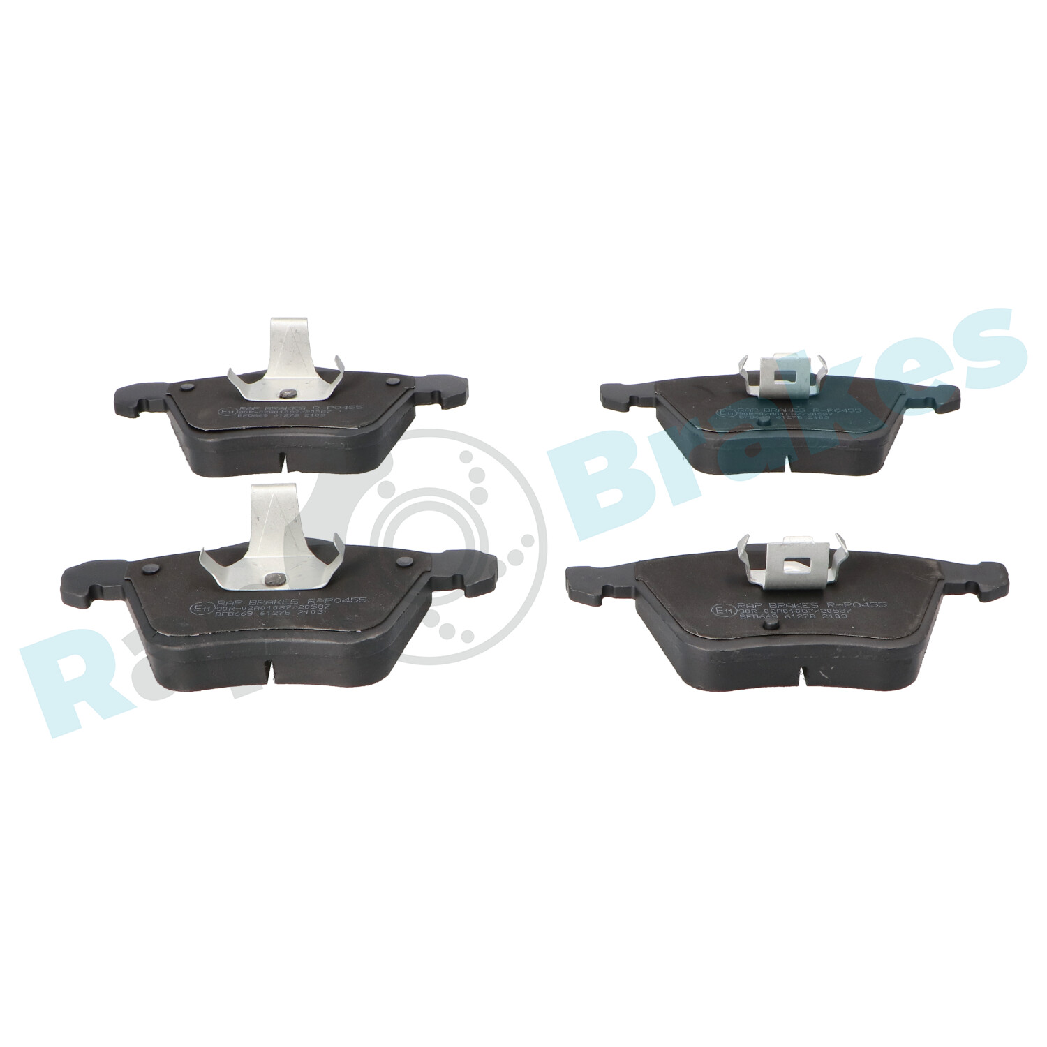 Brake Pad Set, disc brake - R-P0455 RAP BRAKES