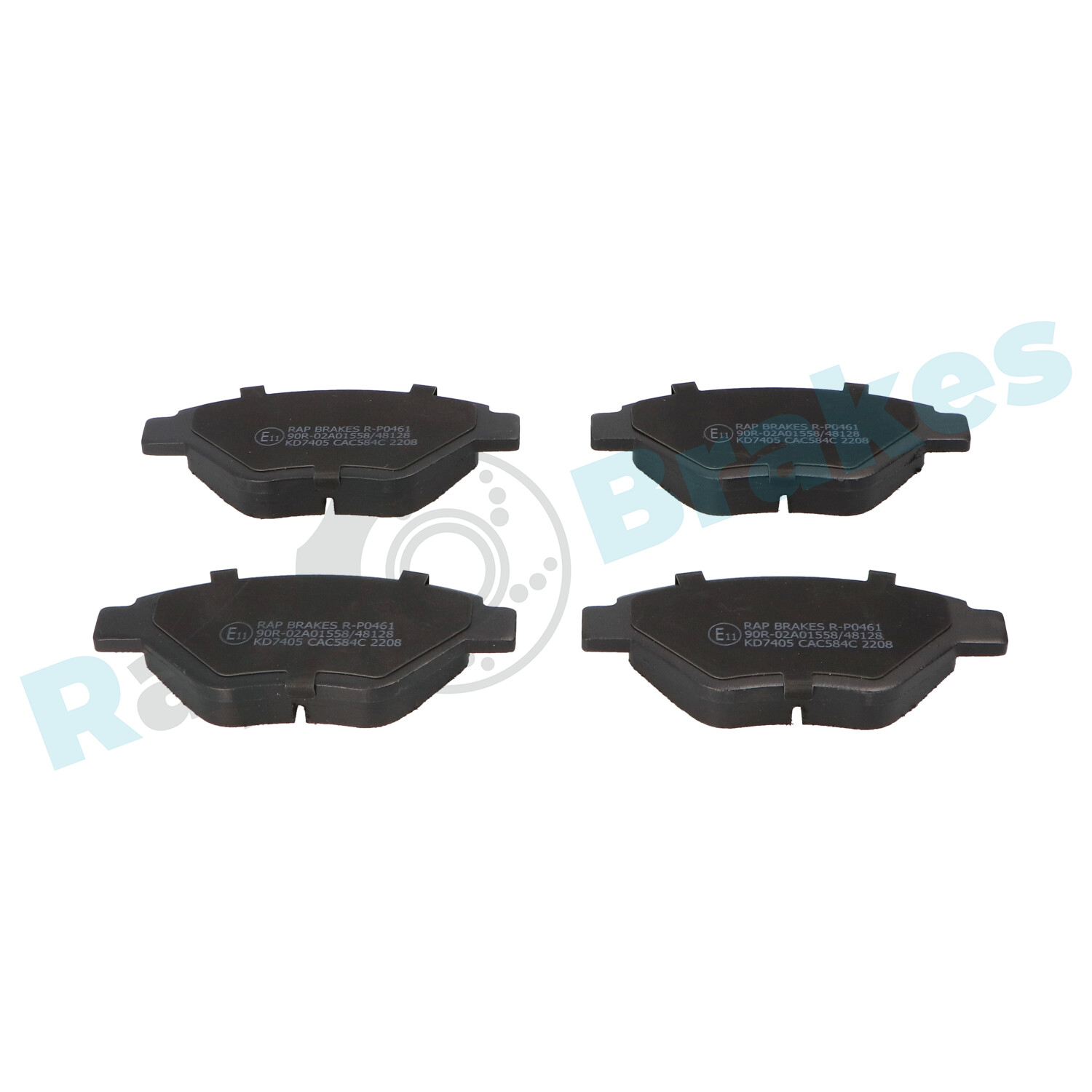 Brake Pad Set, disc brake - R-P0461 RAP BRAKES