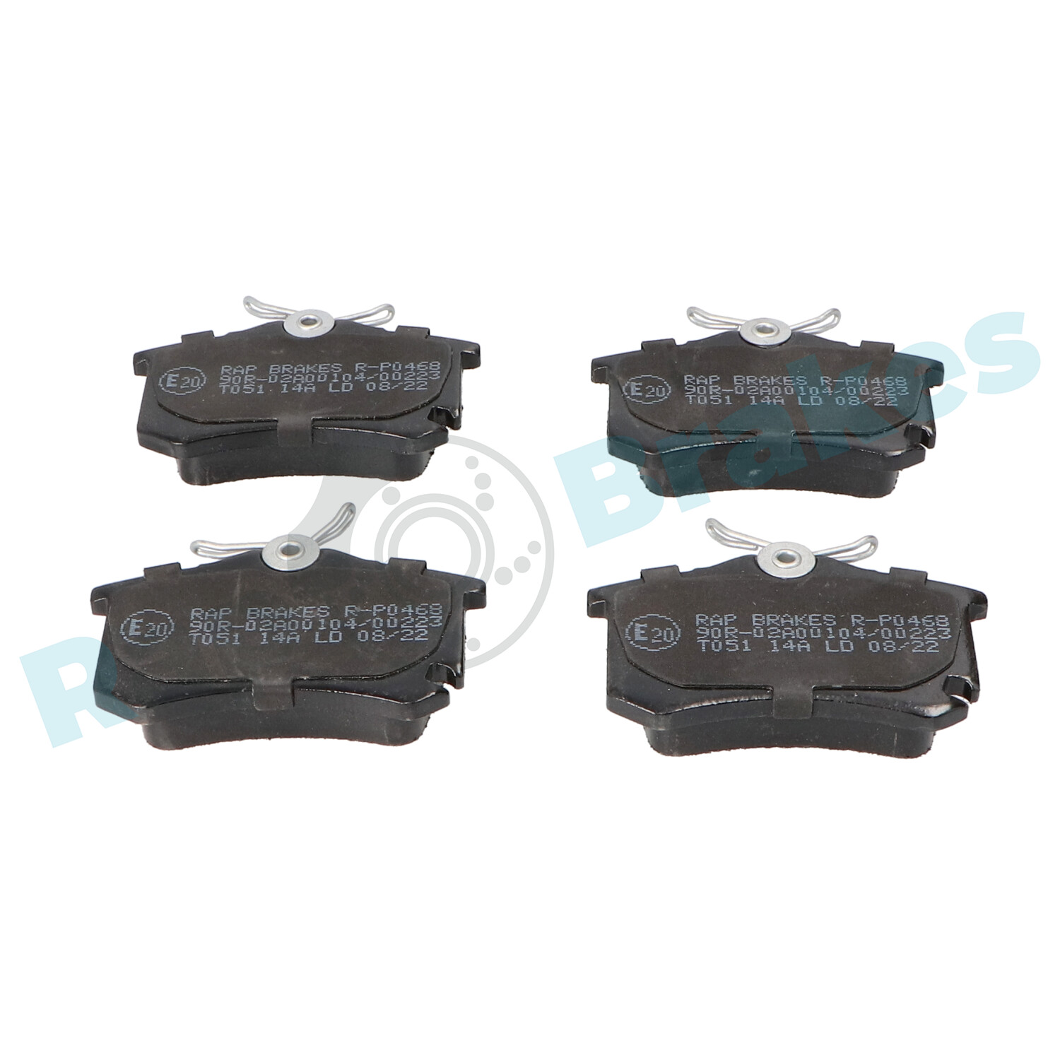 Brake Pad Set, disc brake - R-P0468 RAP BRAKES