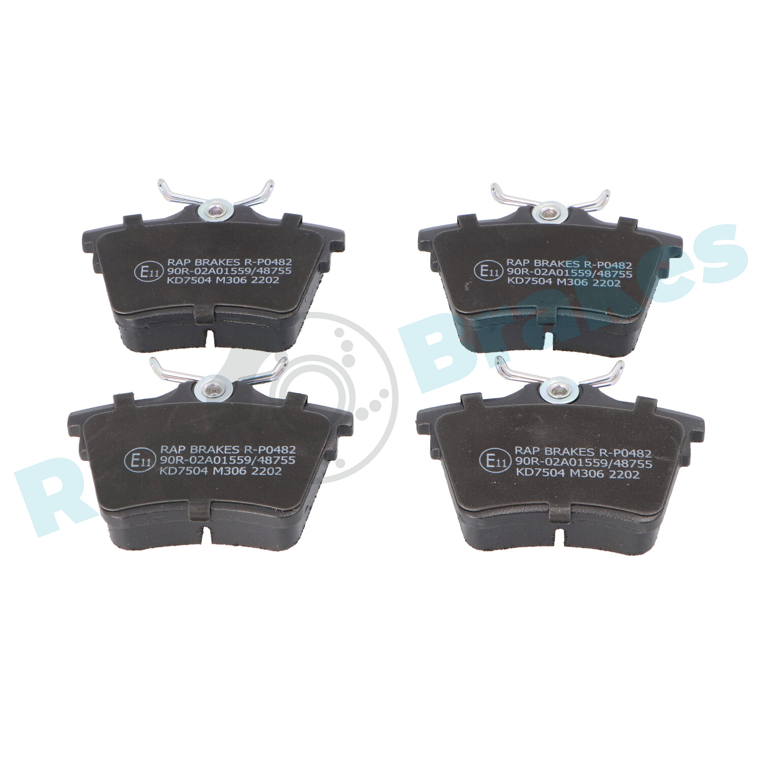 Brake Pad Set, disc brake - R-P0482 RAP BRAKES