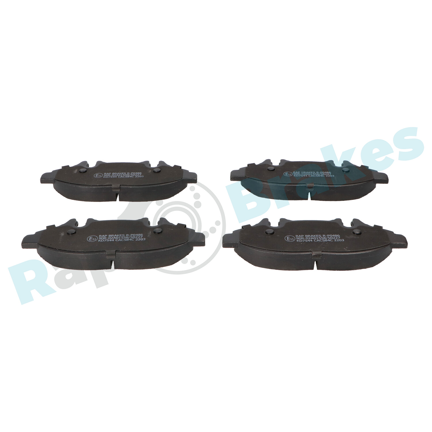 Brake Pad Set, disc brake - R-P0486 RAP BRAKES