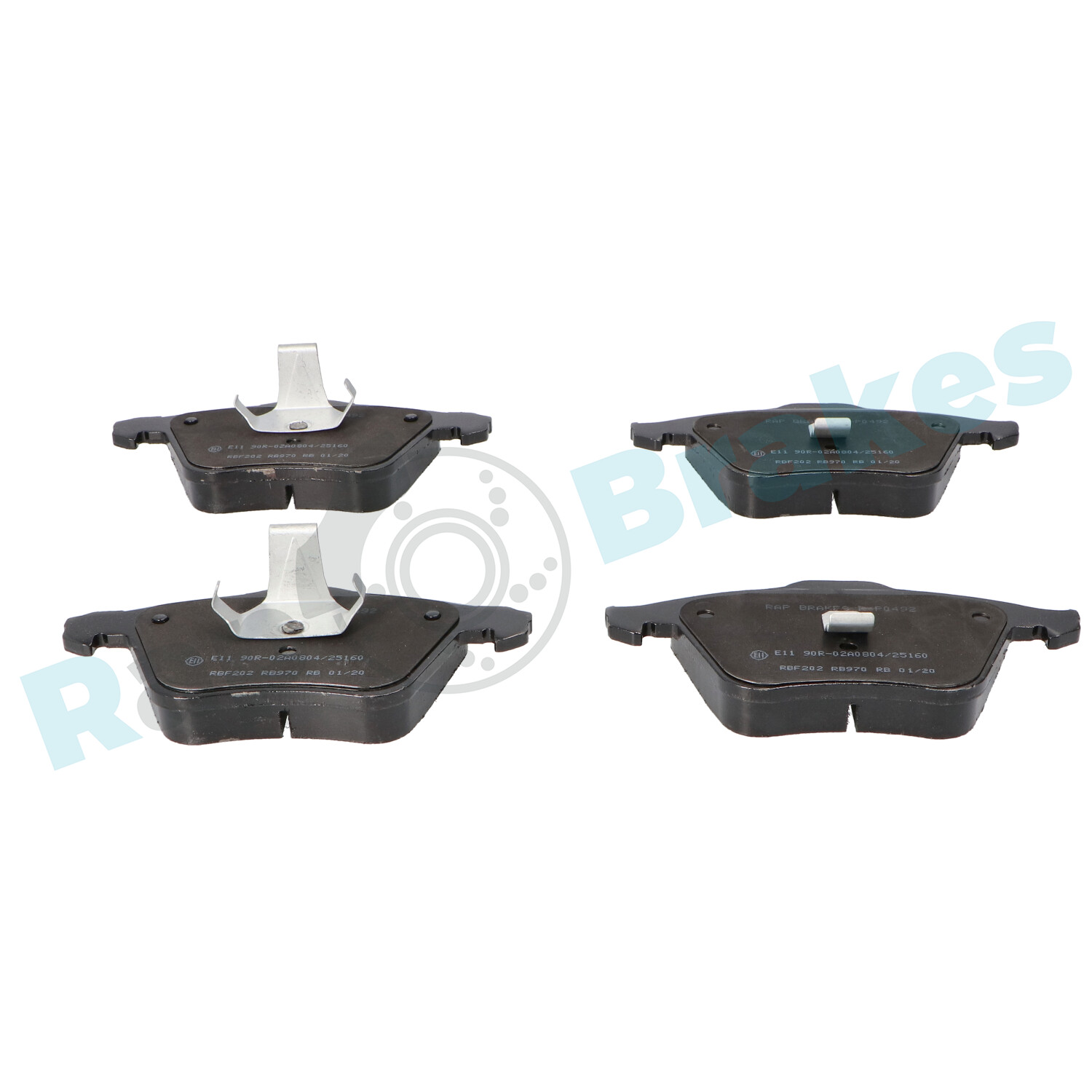 Brake Pad Set, disc brake - R-P0492 RAP BRAKES