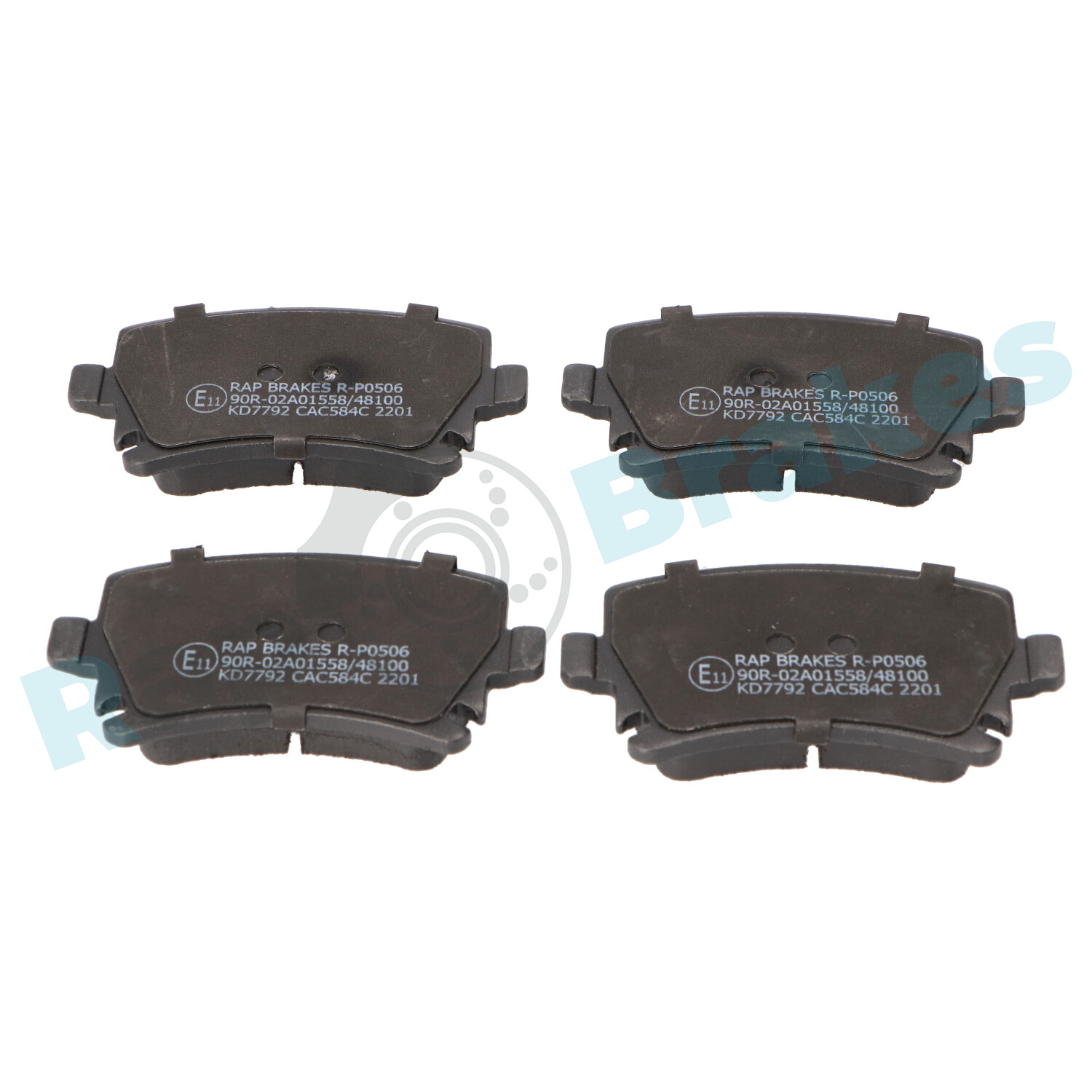 Brake Pad Set, disc brake - R-P0506 RAP BRAKES