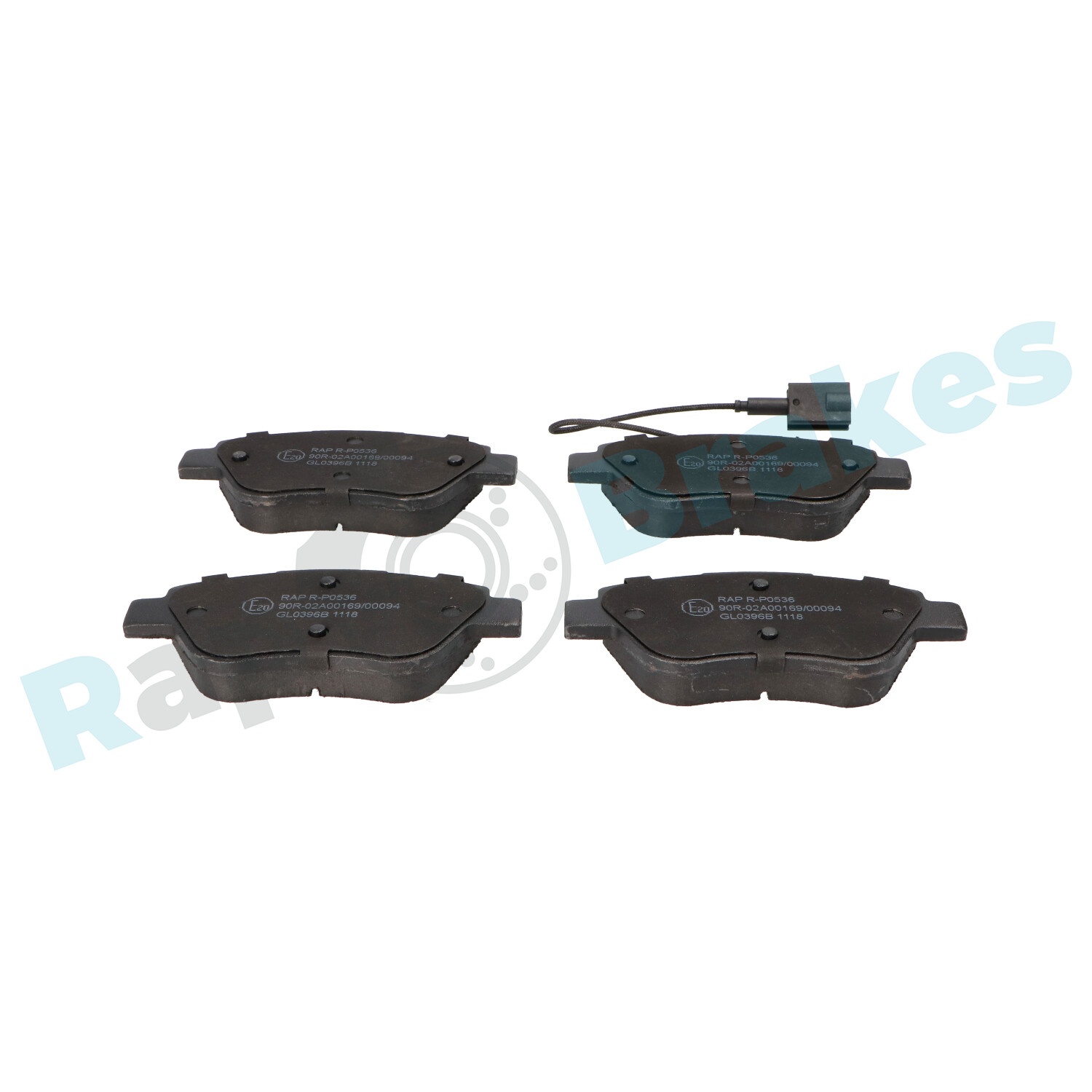 Brake Pad Set, disc brake - R-P0536 RAP BRAKES