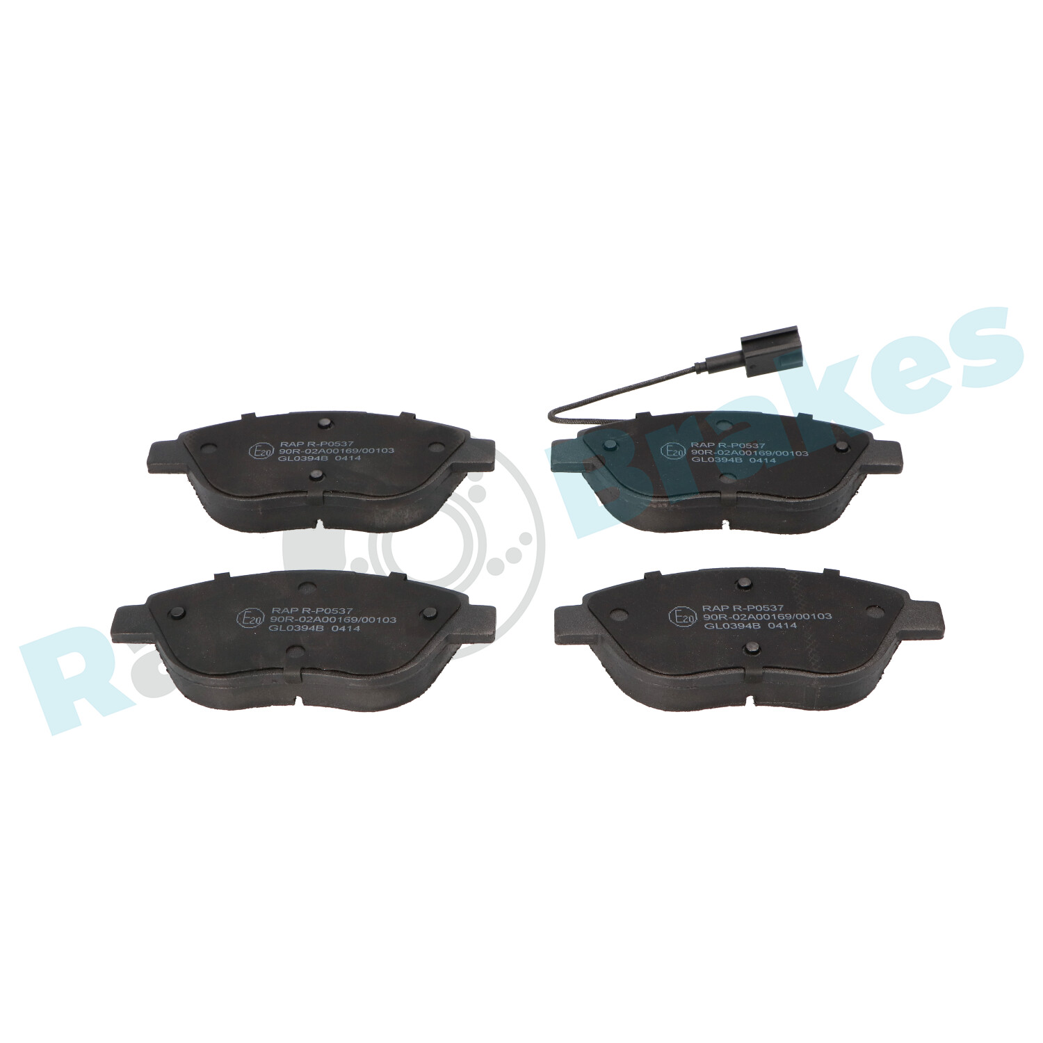 Brake Pad Set, disc brake - R-P0537 RAP BRAKES
