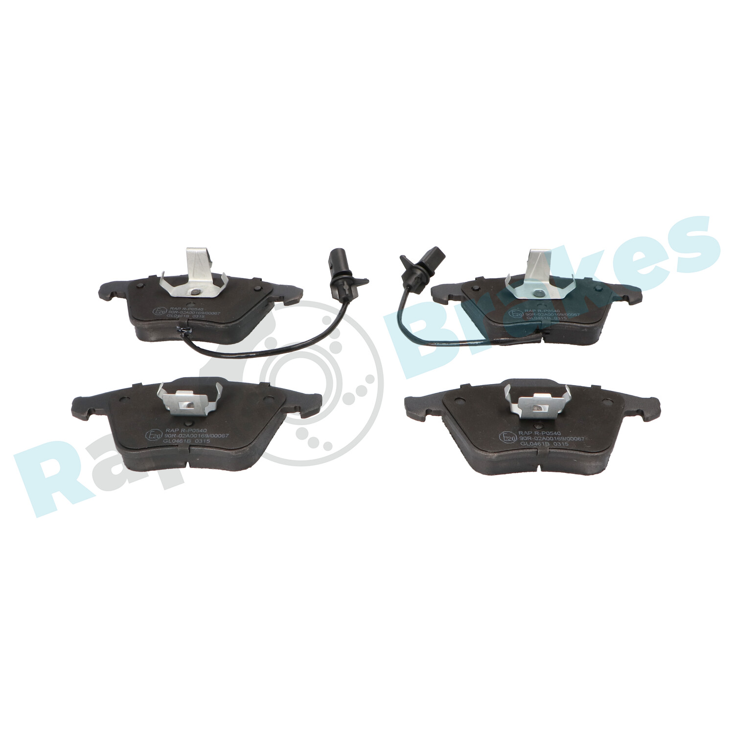 Brake Pad Set, disc brake - R-P0540 RAP BRAKES