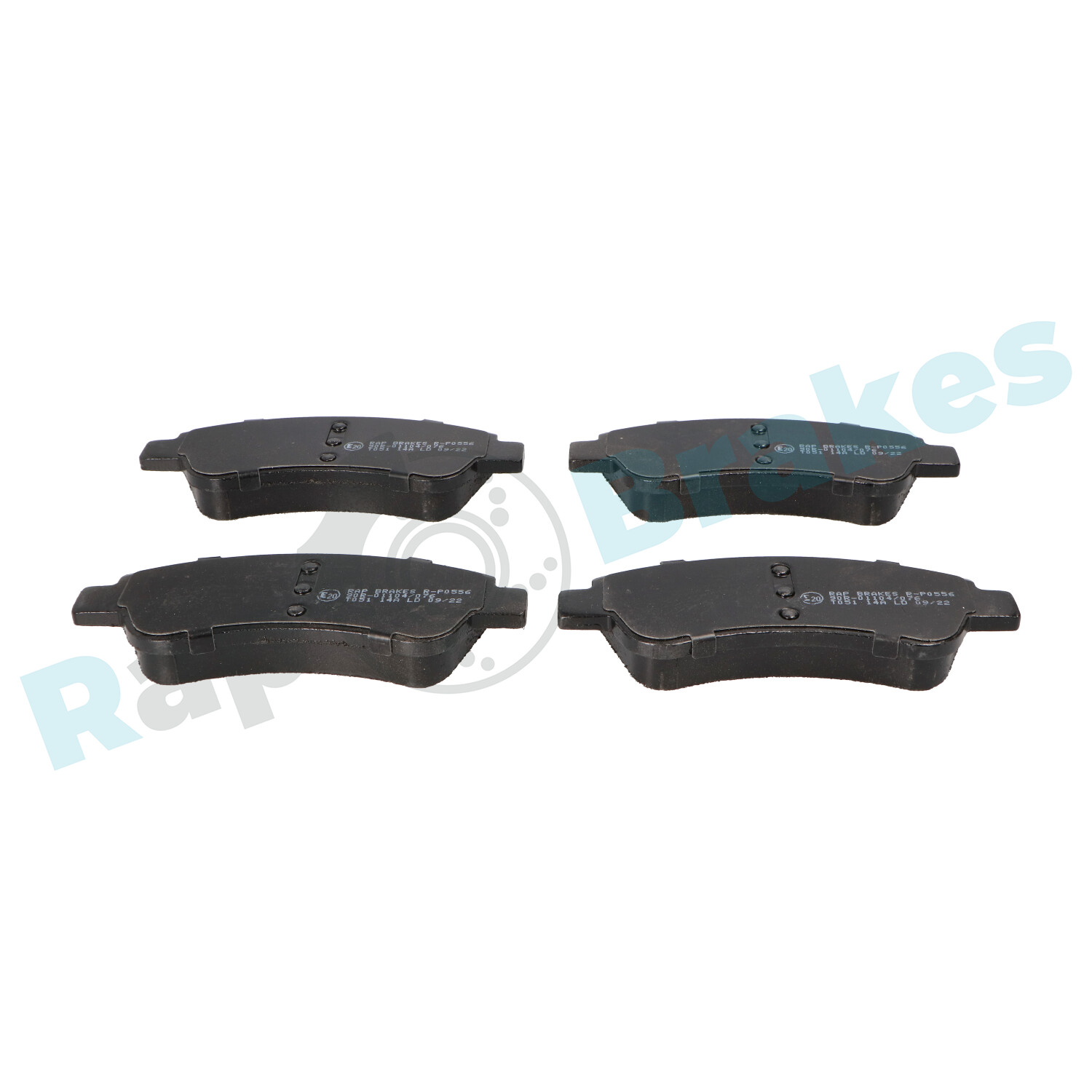 Комплект тормозных колодок, дисковый тормоз - R-P0556 RAP BRAKES