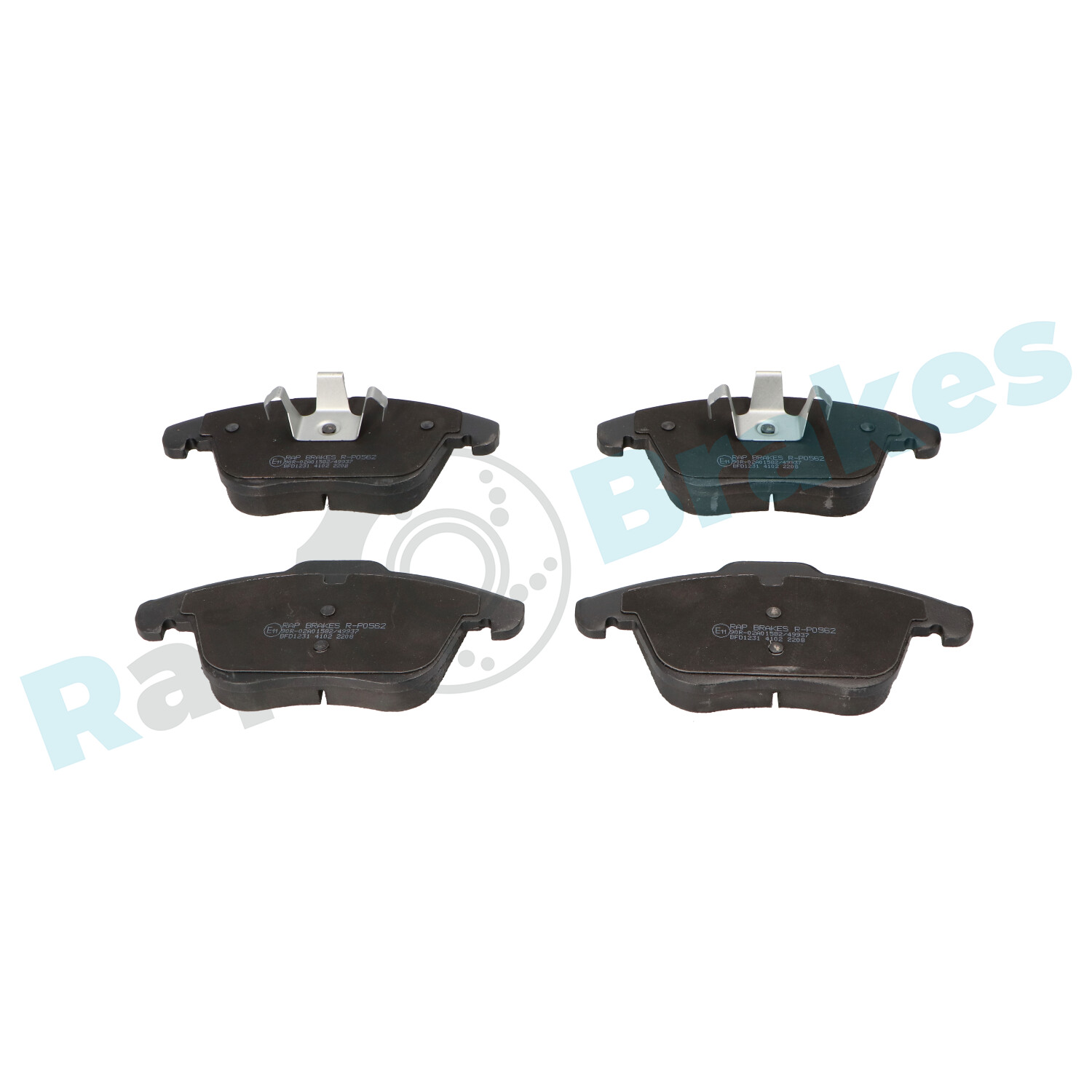 Комплект тормозных колодок, дисковый тормоз - R-P0562 RAP BRAKES