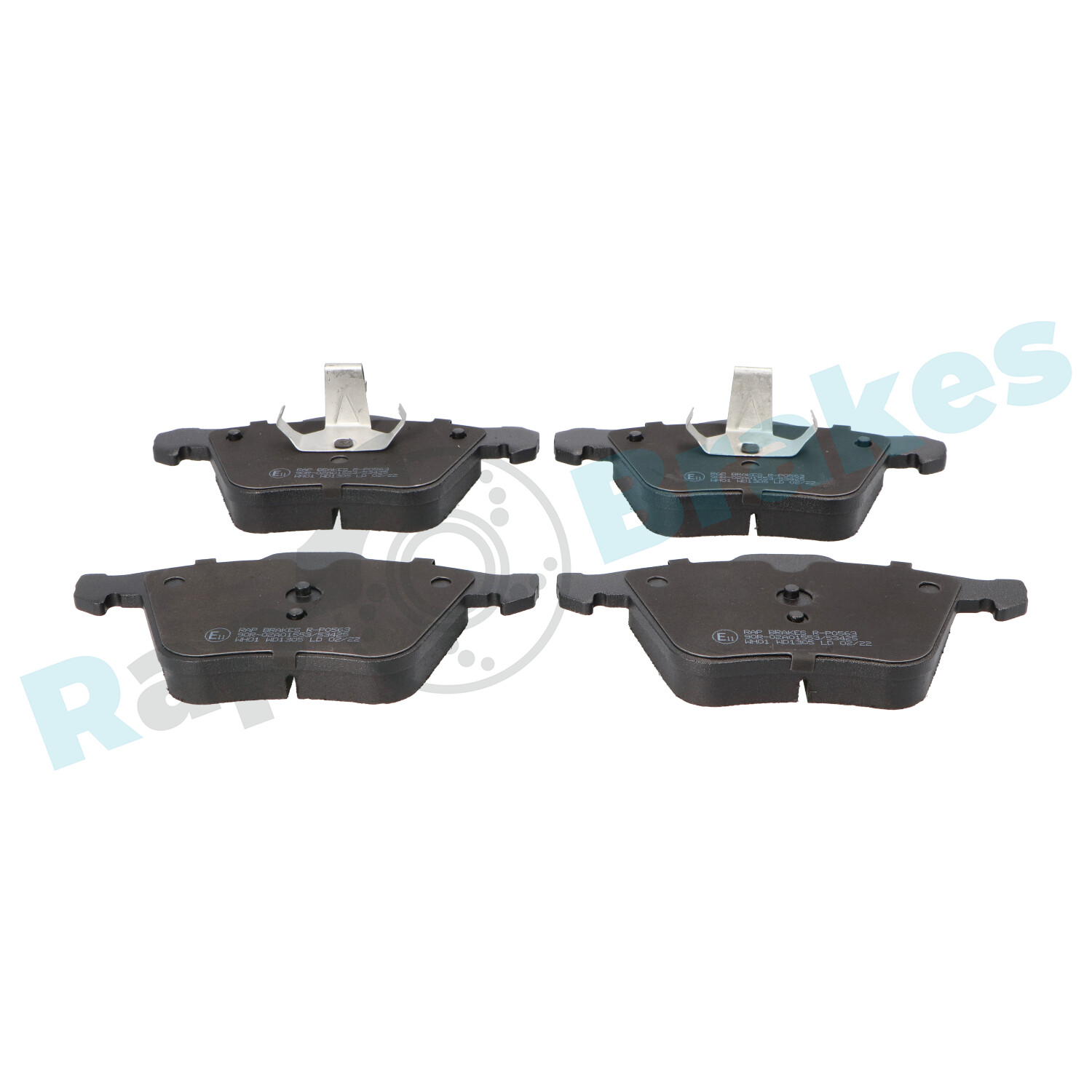 Brake Pad Set, disc brake - R-P0563 RAP BRAKES