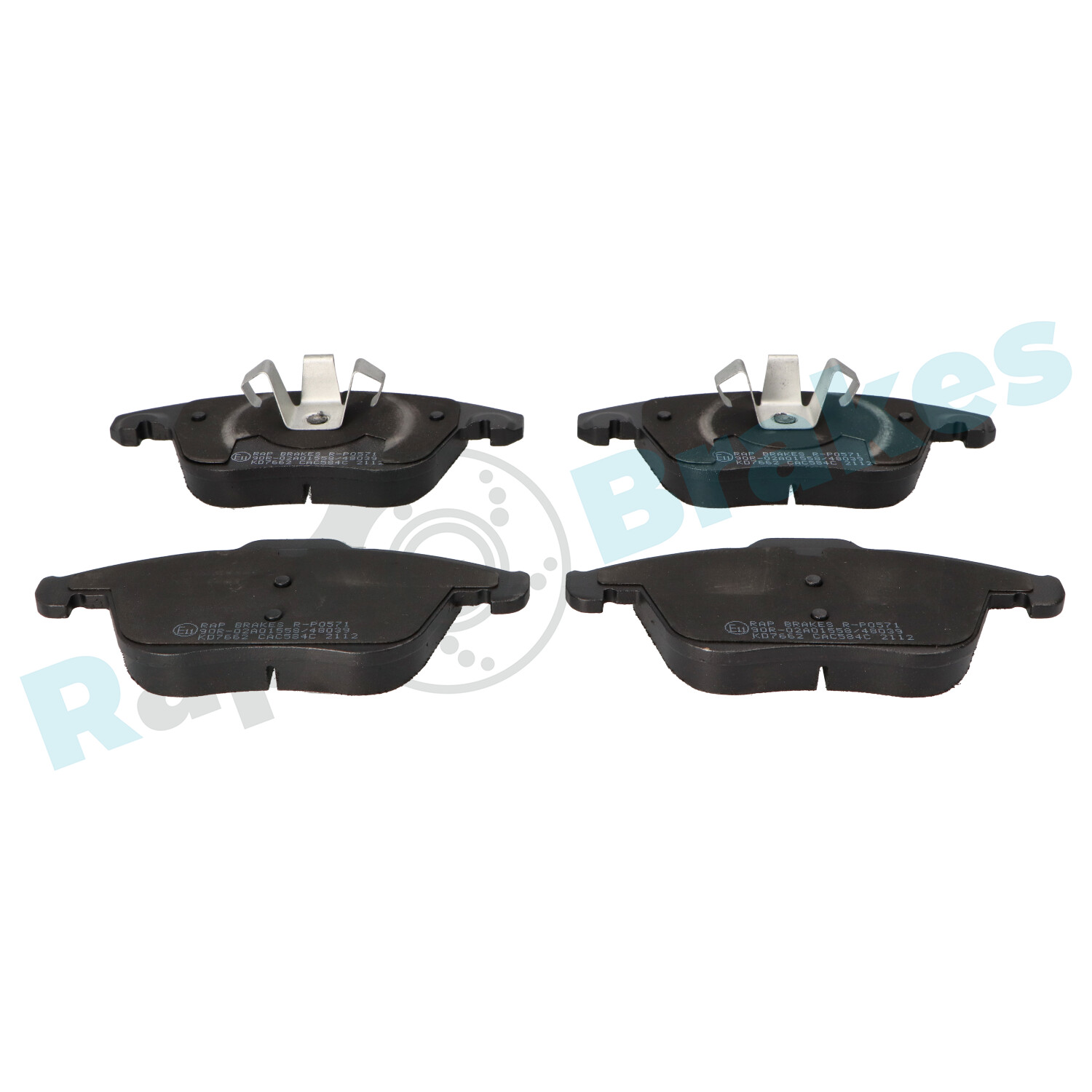 Brake Pad Set, disc brake - R-P0571 RAP BRAKES