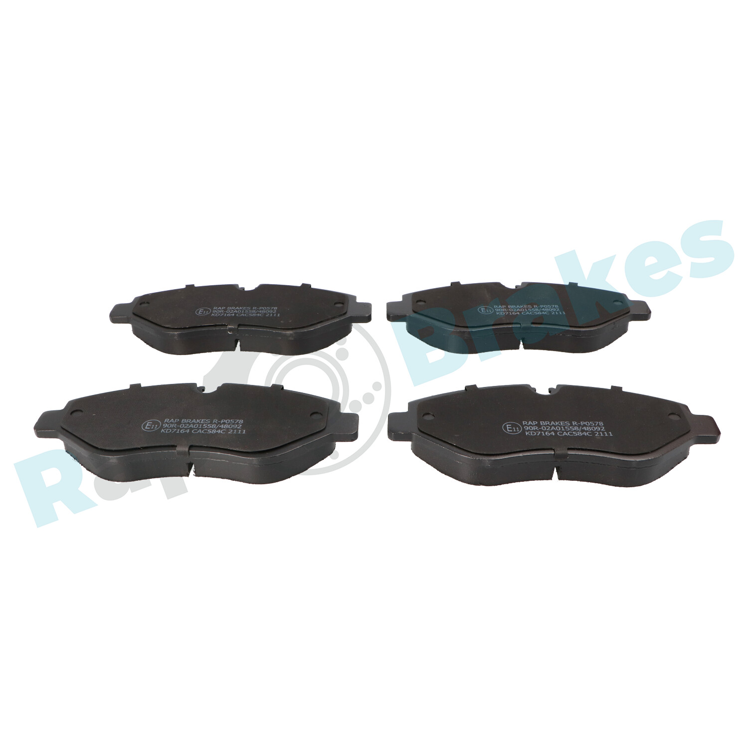Brake Pad Set, disc brake - R-P0578 RAP BRAKES