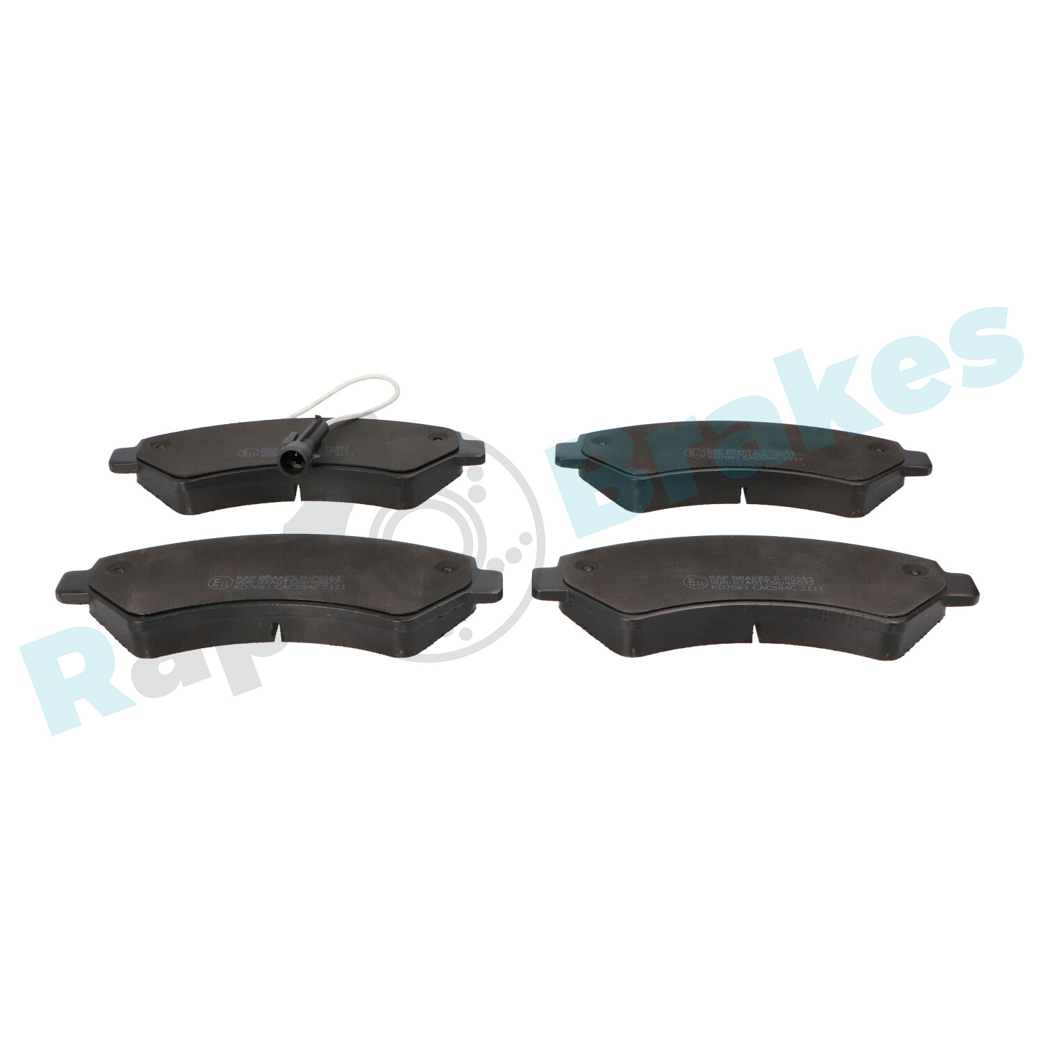 Brake Pad Set, disc brake - R-P0583 RAP BRAKES