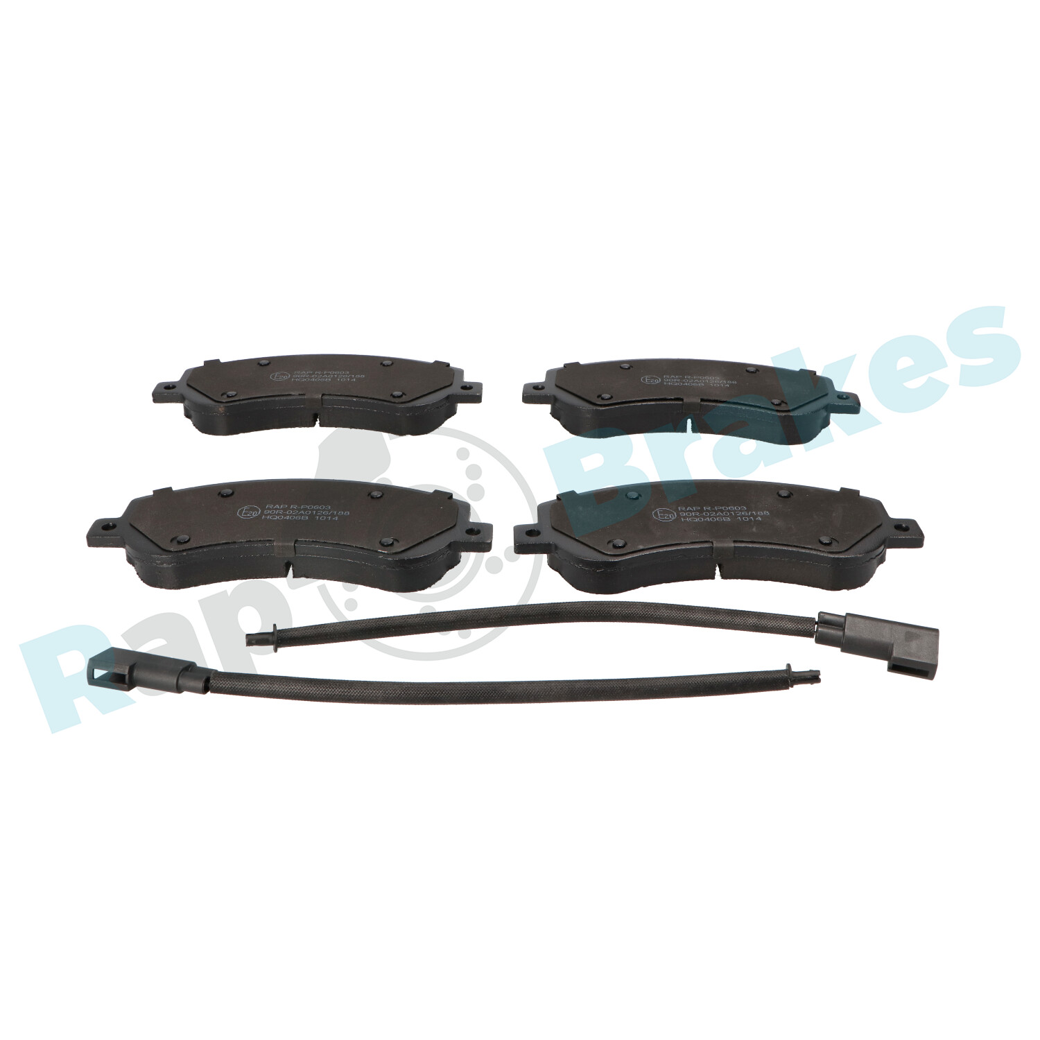 Комплект тормозных колодок, дисковый тормоз - R-P0603 RAP BRAKES