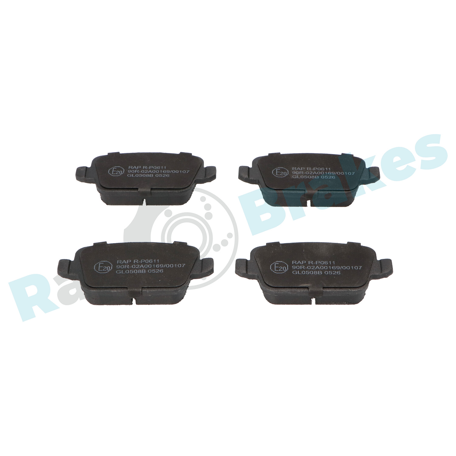 Brake Pad Set, disc brake - R-P0611 RAP BRAKES